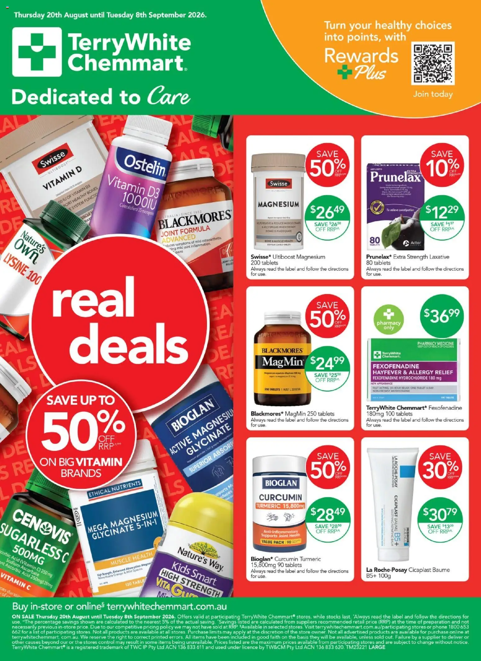 Terry White catalogue - valid from 20/08/2026 | Page: 1 | Products: Table, Tablet, Tablets, Vitamin