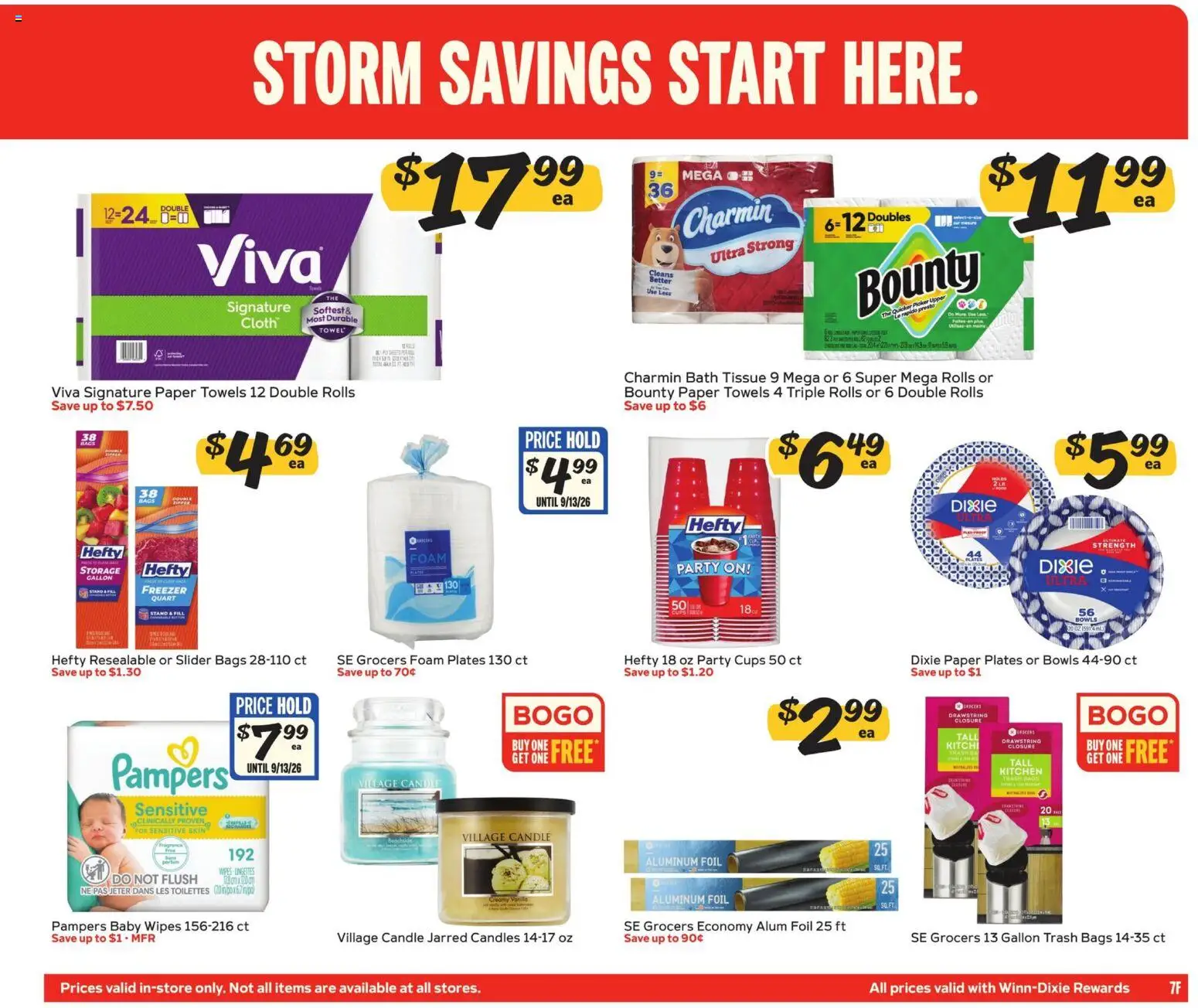 Winn Dixie In-Store Flyer - valid from 08/05/2026 | Page: 7 | Products: Bath, Freezer