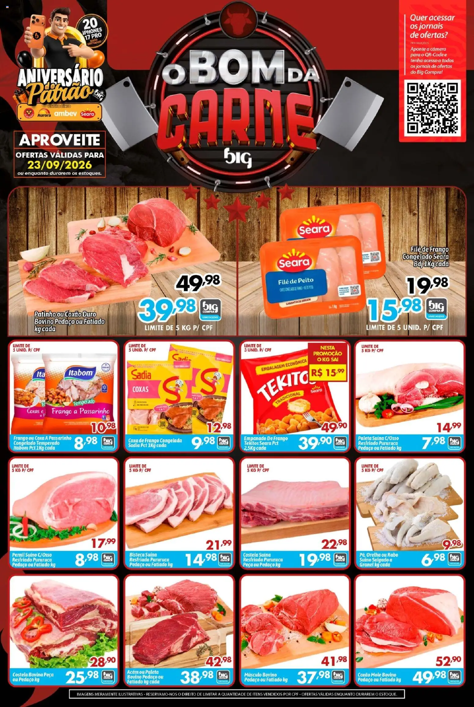 Big Compra Folheto - válido de 23/09/2026 | Página: 1 | Produtos: Filé de frango, Jornais, Pernil suíno, Câmera