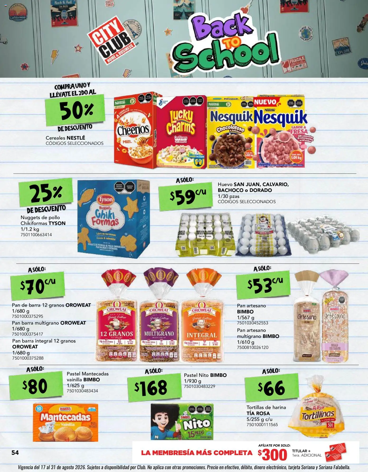 Nuevas ofertas de City Club válidas en toda la República Mexicana desde el 03/08/2026. ¡Encuentra las mejores ofertas en City Club catálogo! | Página: 54
