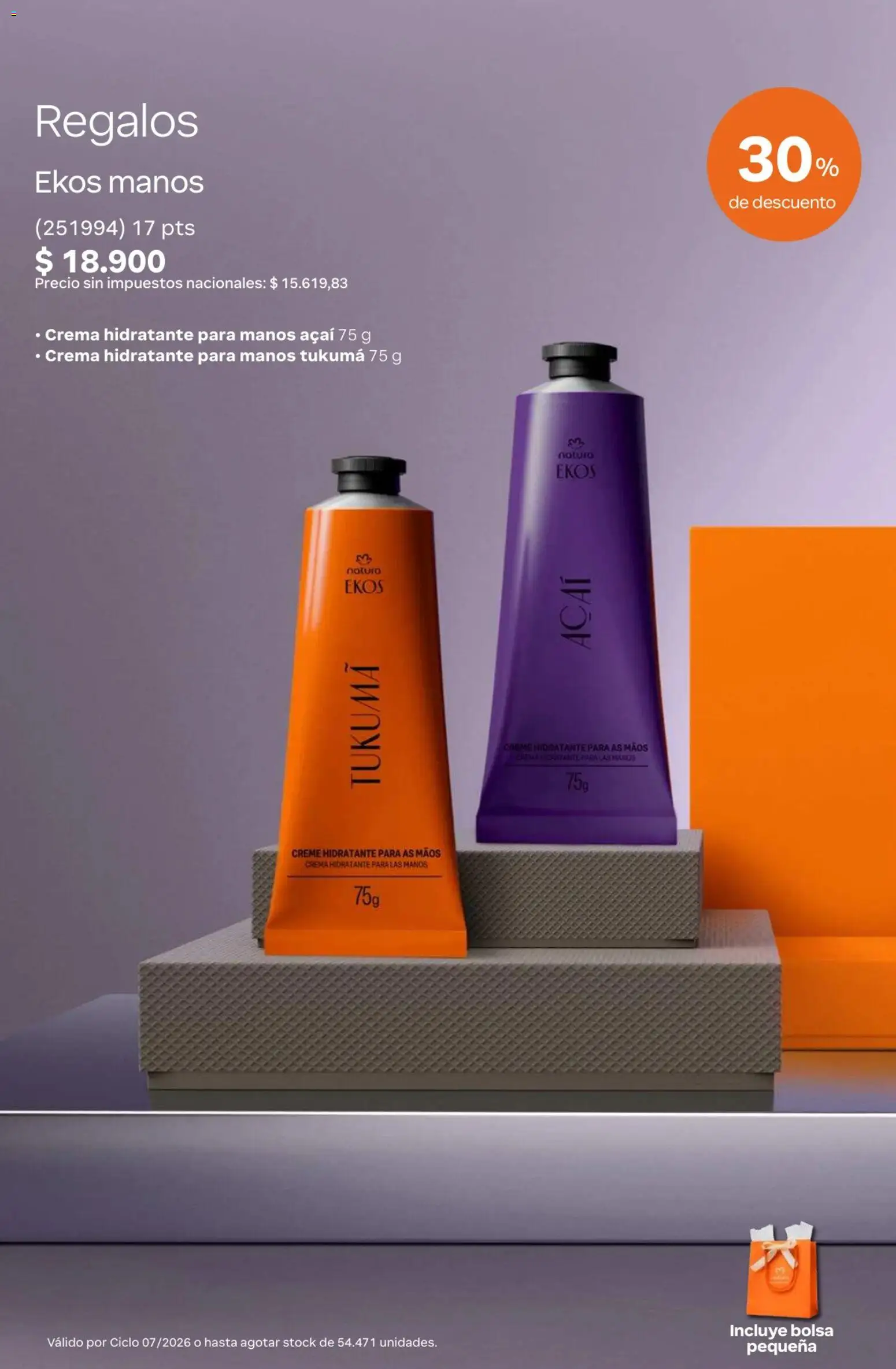 Catálogo Natura Ciclo 7 │ válido desde el 06.05.2026 | Página: 18 | Productos: Bolsa, Crema