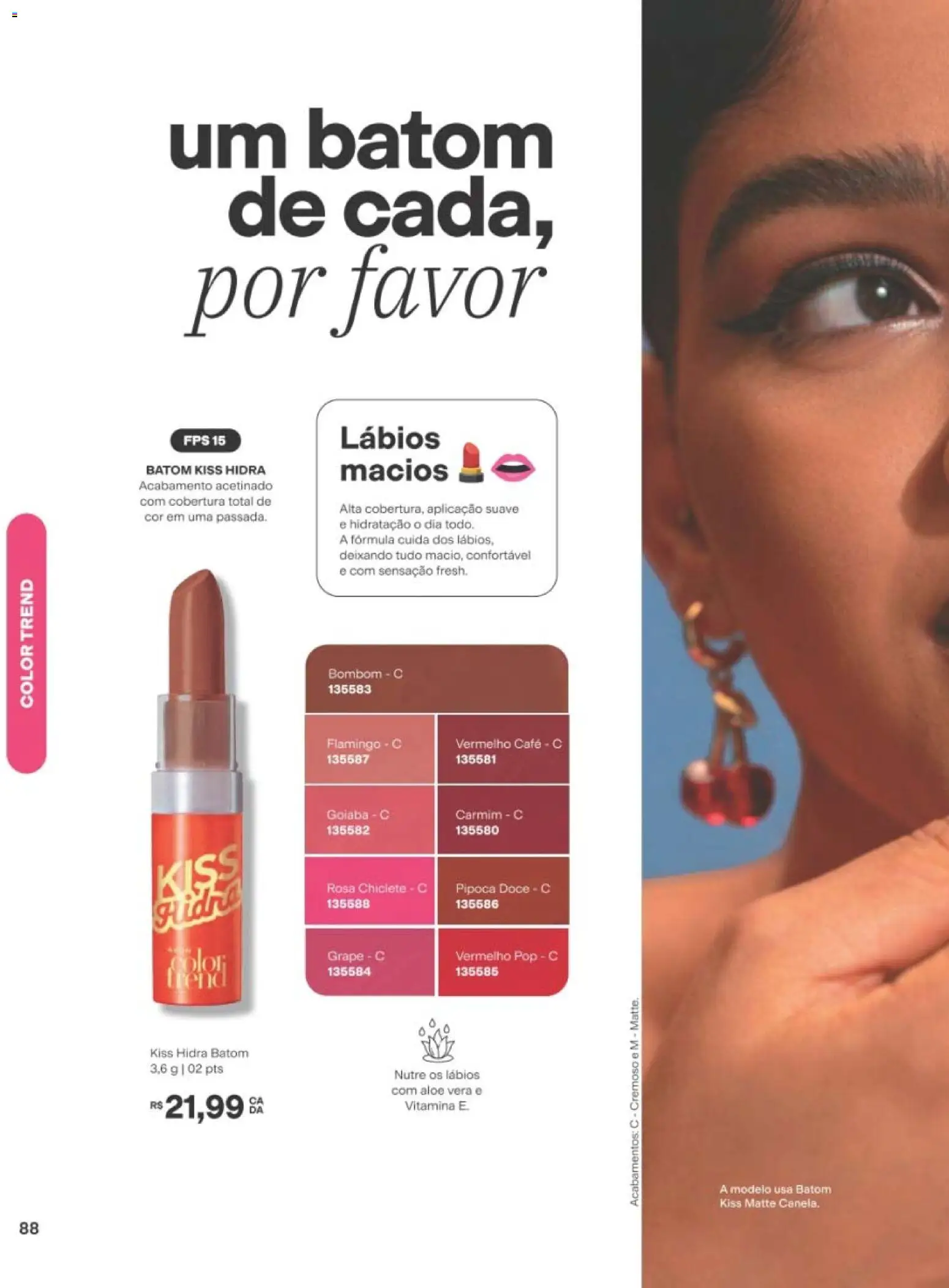 Avon Folheto - válido de 29/06/2026 | Página: 88 | Produtos: Goiaba, Batom, Café, Bombom