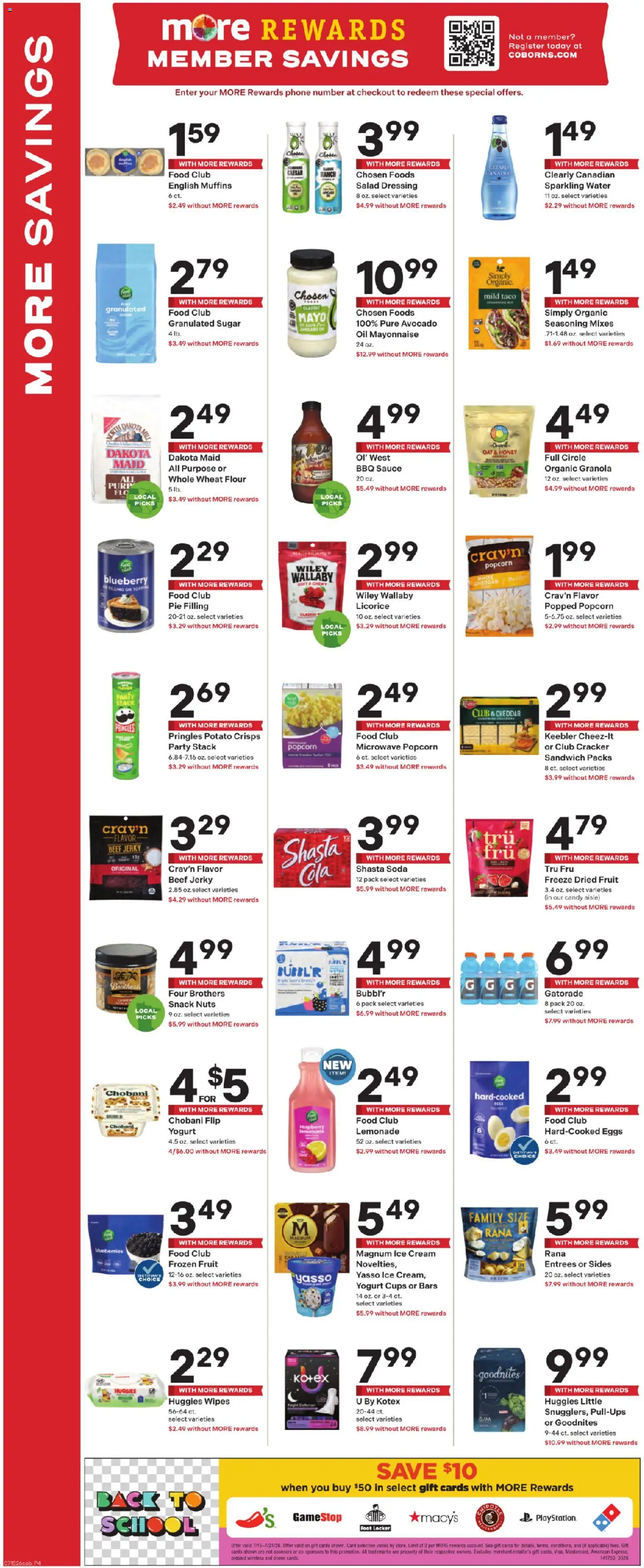 Coborn's Weekly Ad - valid from 07/15/2026 | Page: 4 | Products: Oil, Ice cream, Salad, Phone