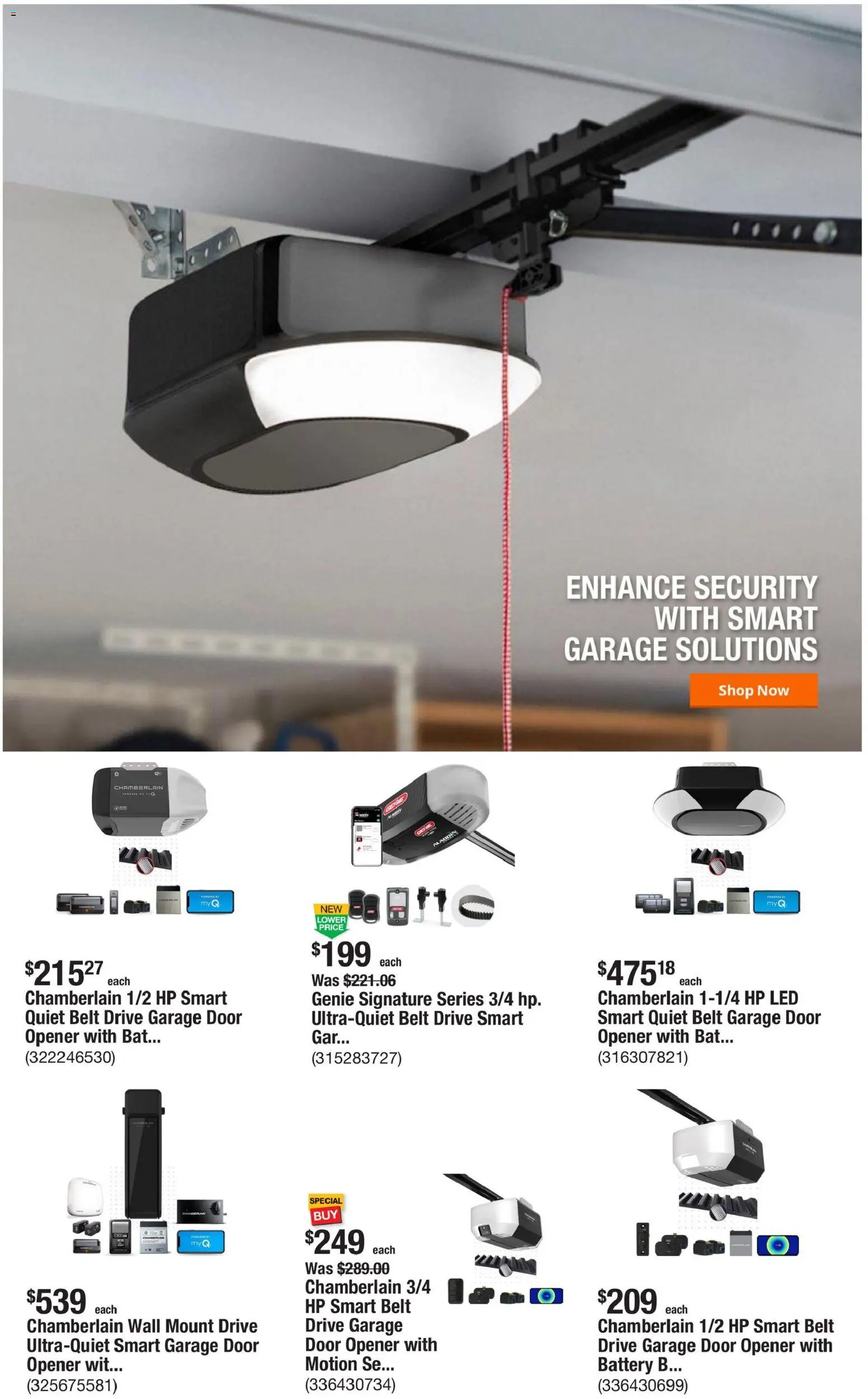 Home Depot Weekly Ad - CA - valid from 05.03.2026 | Page: 8 | Products: Opener, Battery, Belt
