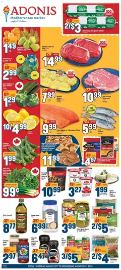 Preview of Adonis weekly flyer from shop Adonis valid from Aug 20, 2026 | Page: 1