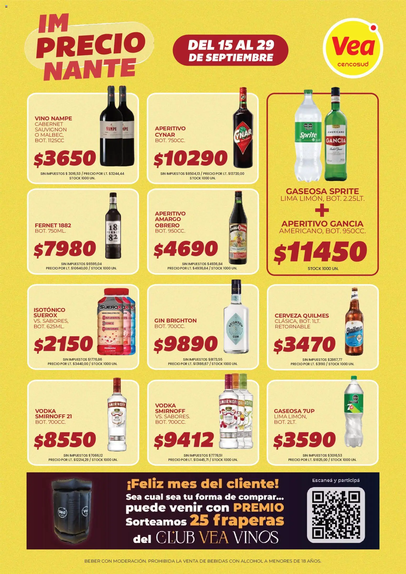 Vea Ofertas │ válido desde el 15/09/2026 | Página: 11 | Productos: Bebidas, Gin, Manzana, Cerveza