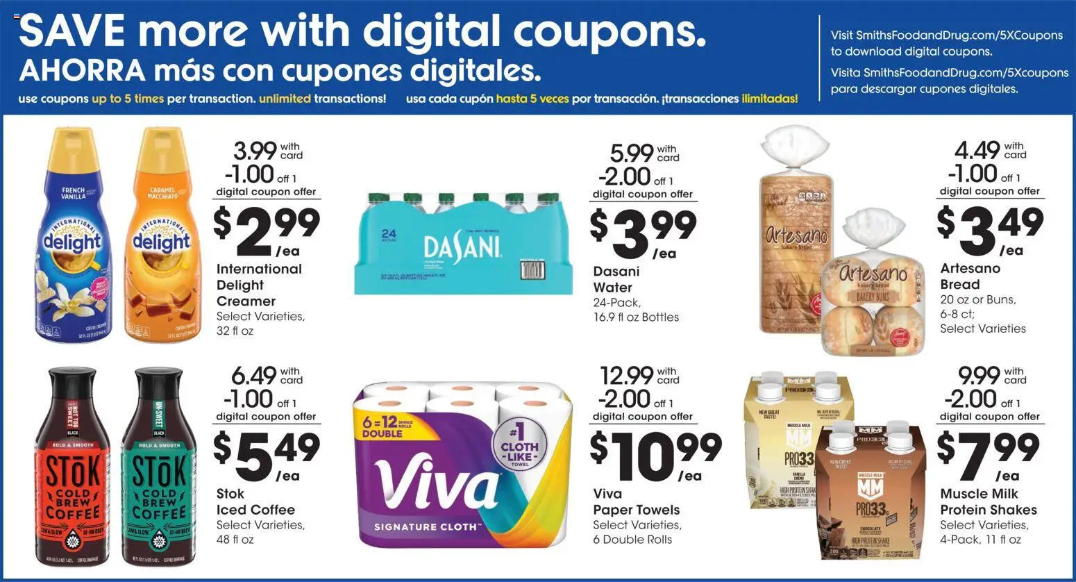 Smith's Weekly Ad - valid from 09/09/2026 | Page: 10 | Products: Bakery, Milk, Protein, Water
