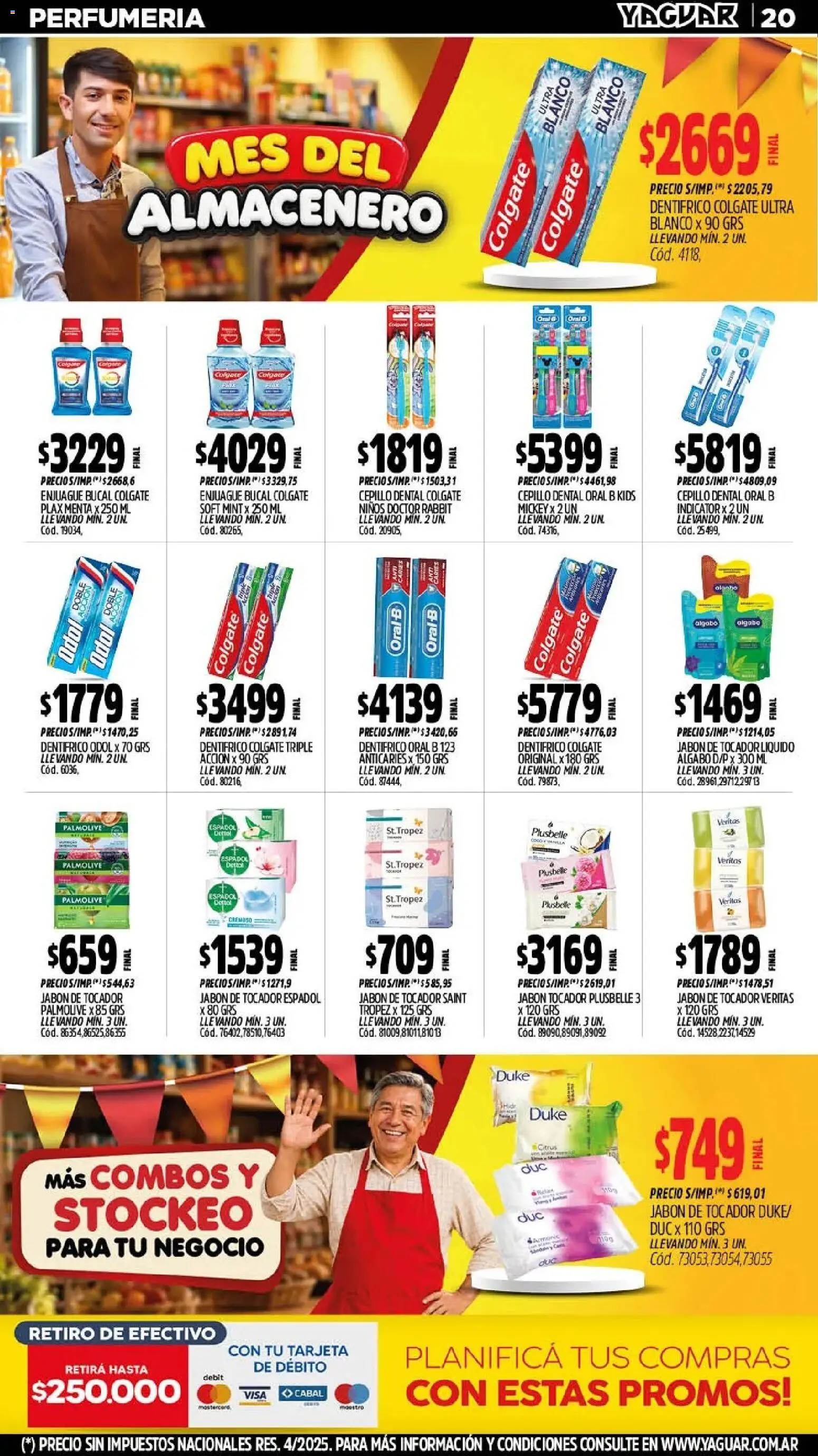 Yaguar - Oferta Semanal San Juan │ válido desde el 21/09/2026 | Página: 20 | Productos: Cepillo, Jabón, Enjuague bucal