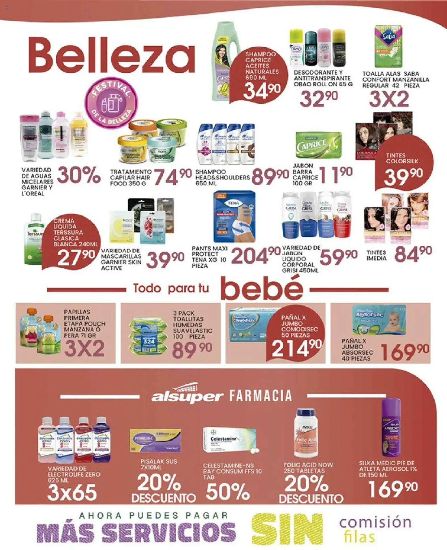 Nuevas ofertas de Alsuper válidas en toda la República Mexicana desde el 15.05.2026. ¡Encuentra las mejores ofertas en Alsuper folleto Durango! | Página: 4 | Productos: Desodorante, Crema, Toallitas húmedas, Toalla