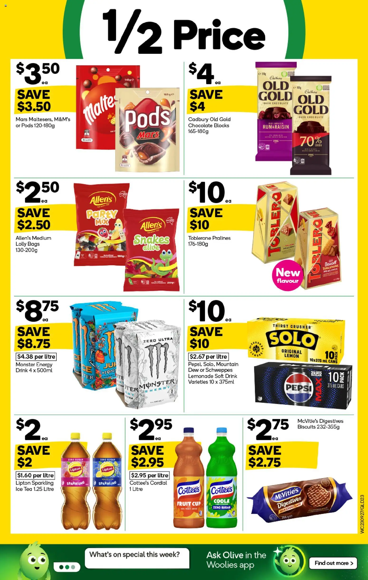 Woolworths catalogue - valid from 23/09/2026 | Page: 25 | Products: Tea, Biscuits, Sugar, Lemonade