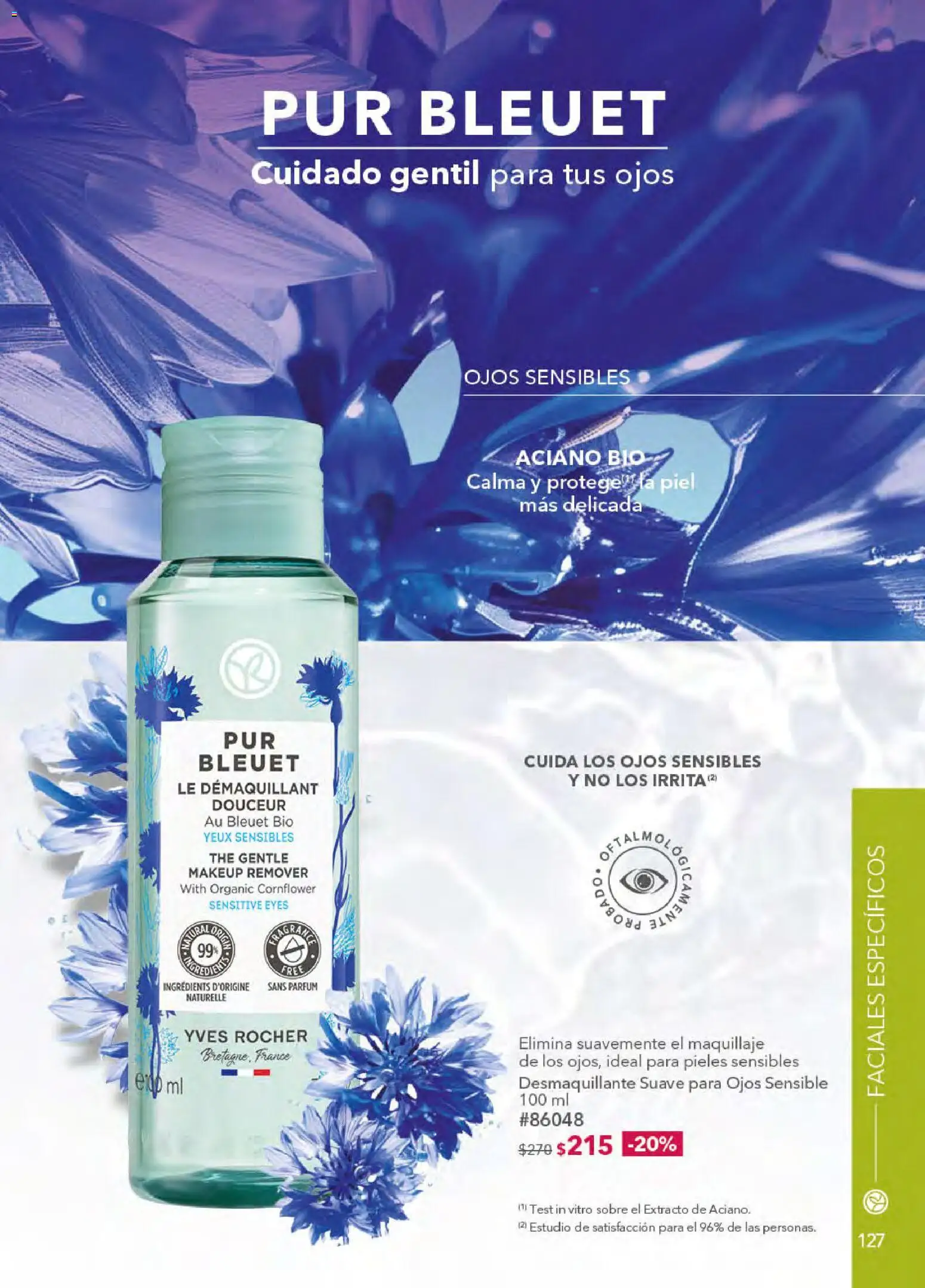 Nuevas ofertas de Yves Rocher válidas en toda la República Mexicana desde el 21.04.2026. ¡Encuentra las mejores ofertas en Yves Rocher campaña 6 2026! | Página: 129 | Productos: Desmaquillante, Maquillaje, Sobre