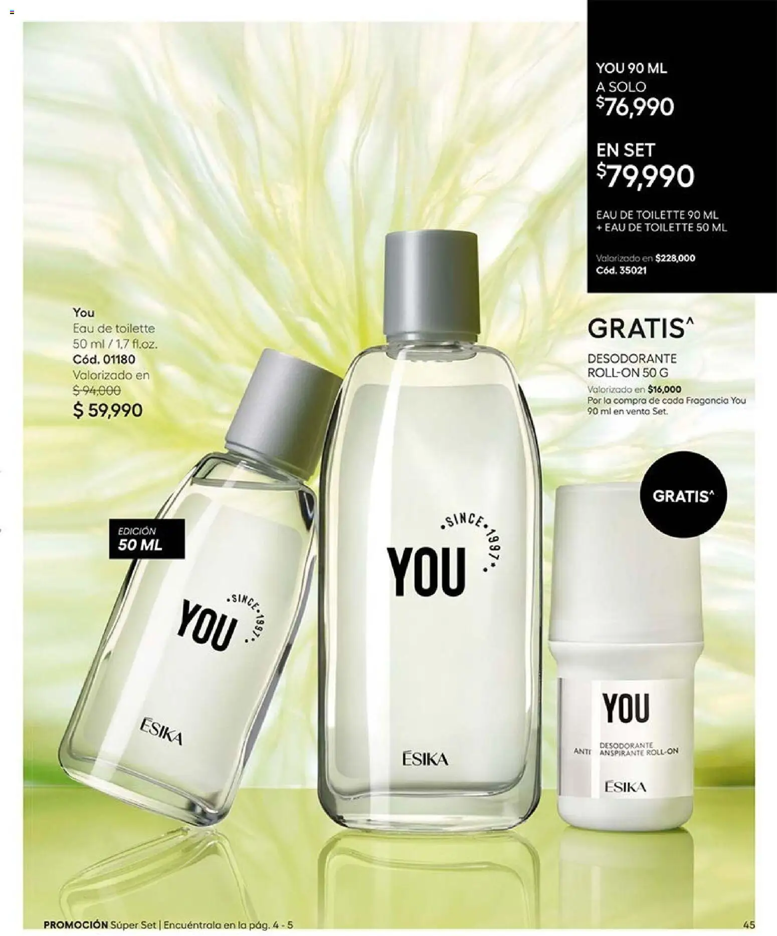 Ésika revista - valida desde el 30/10/2026 | Página: 45 | Productos: Fragancia, Eau de toilette, Desodorante