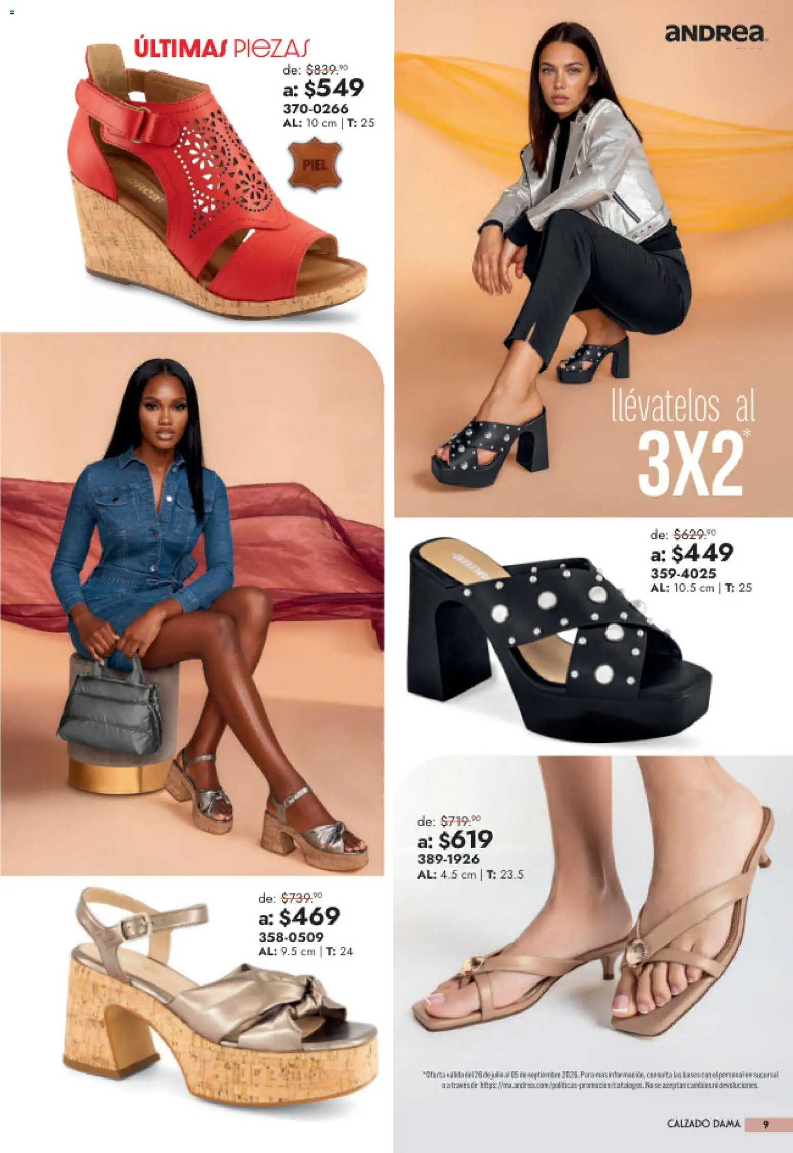 Nuevas ofertas de Andrea válidas en toda la República Mexicana desde el 26/07/2026. ¡Encuentra las mejores ofertas en Andrea catálogo Outlet! | Página: 9