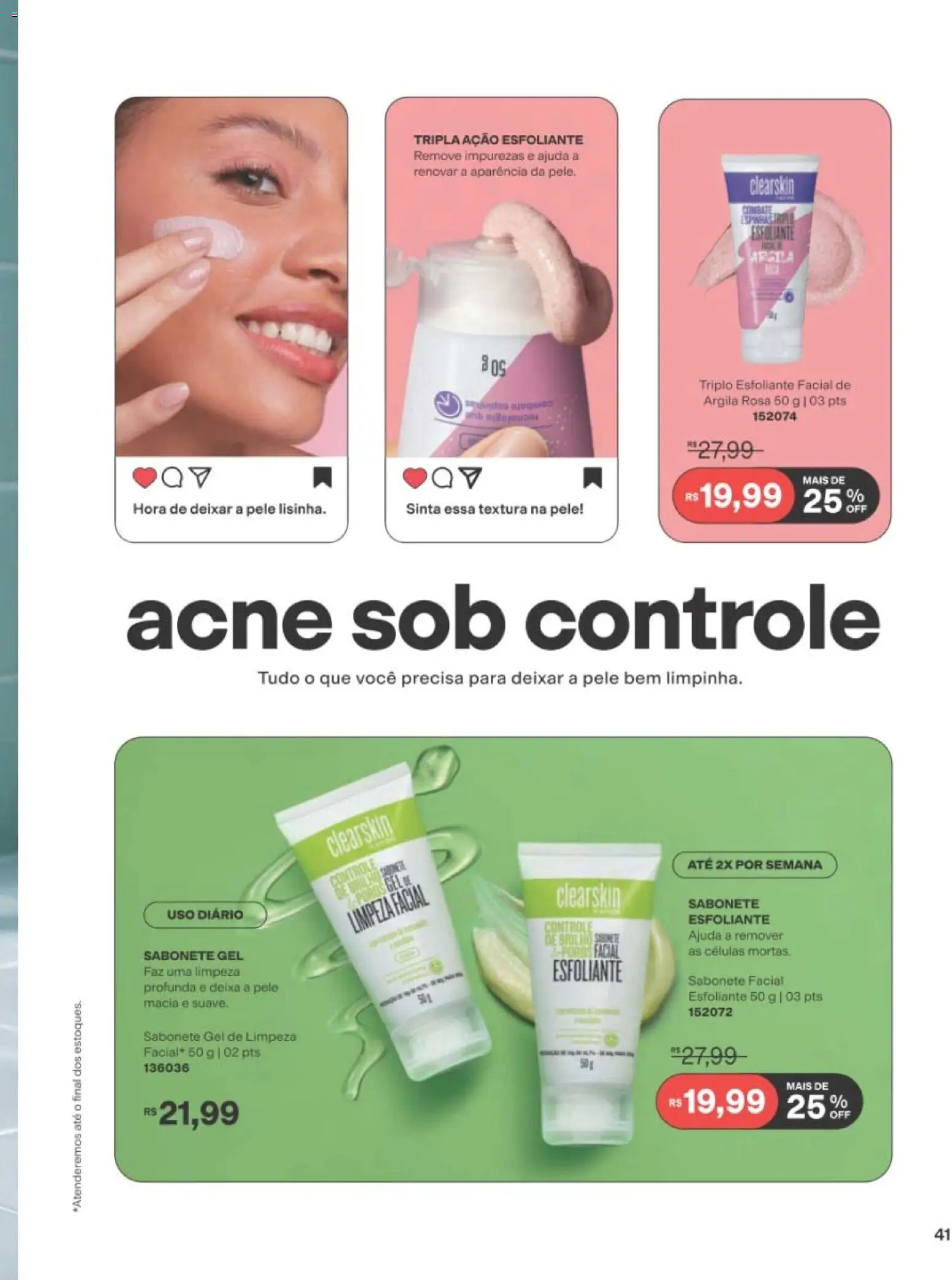 Avon Folheto - válido de 22/06/2026 | Página: 41 | Produtos: Argila, Gel de limpeza, Sabonete