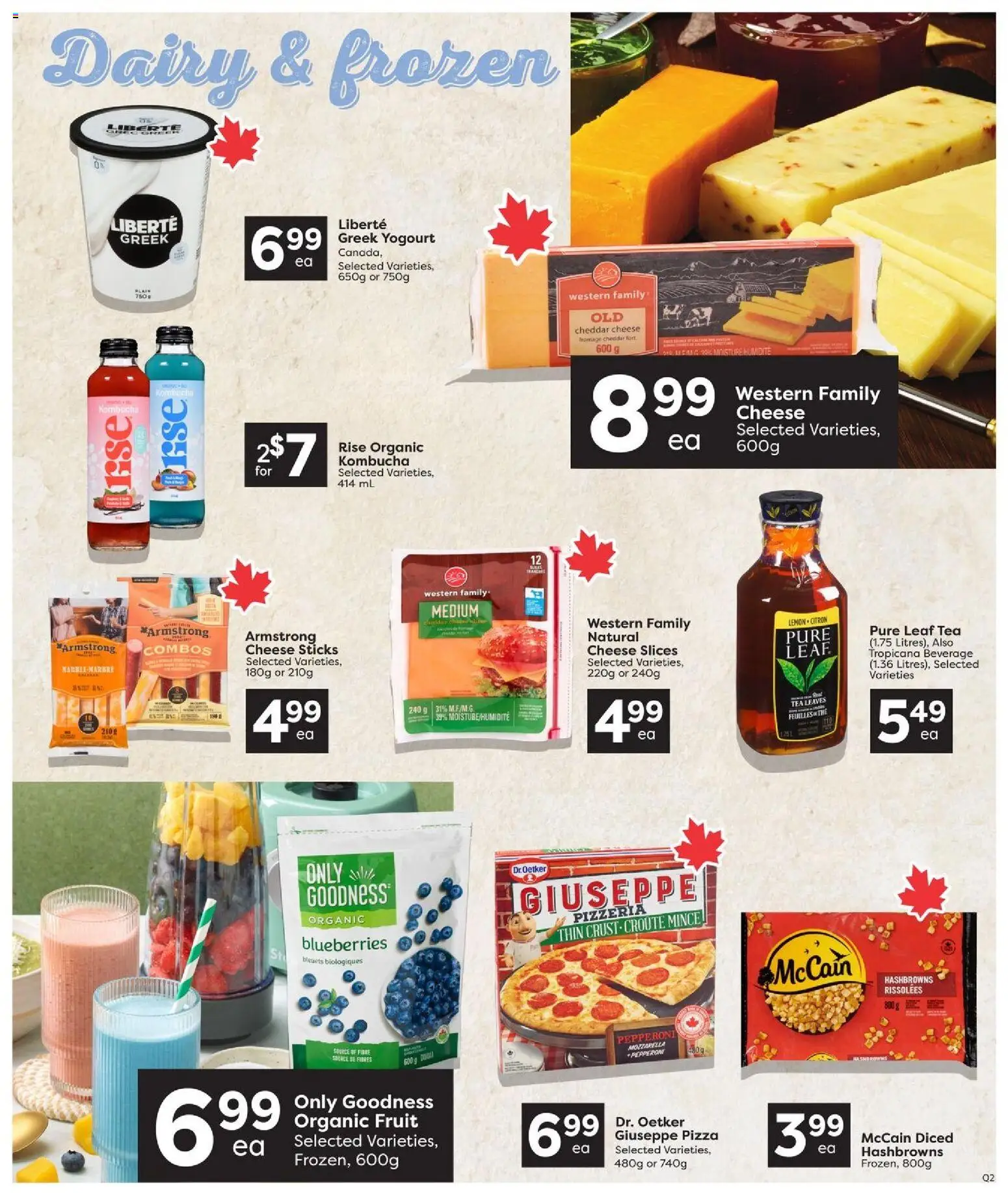 Quality Foods flyer valid from Aug 6, 2026 | Page: 8 | Products: Organic fruit, Fruit, Cheese sticks, Cheddar