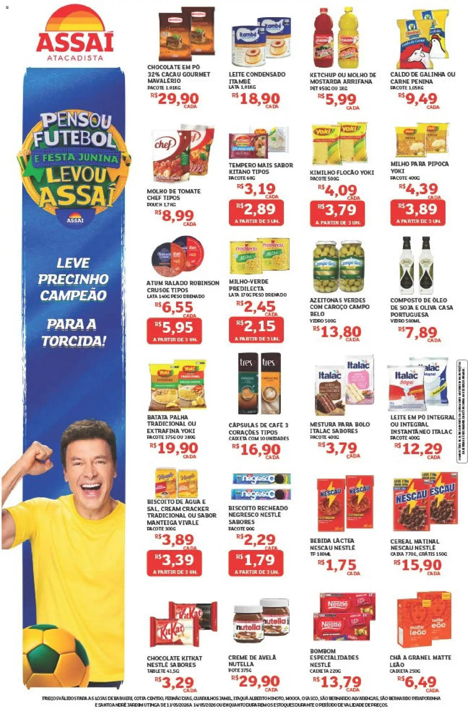 Assaí Atacadista Folheto - válido de 11.05.2026 | Página: 2 | Produtos: Pó, Biscoito, Chocolate, Bolo
