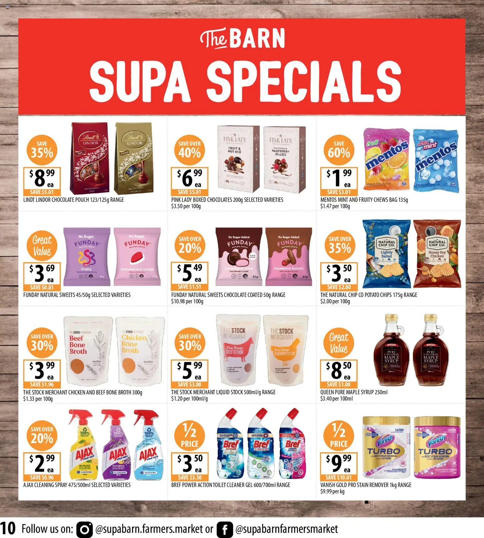 Supabarn catalogue - valid from 10.06.2026 | Page: 10 | Products: Toilet, Cleaner, Chips, Raspberry