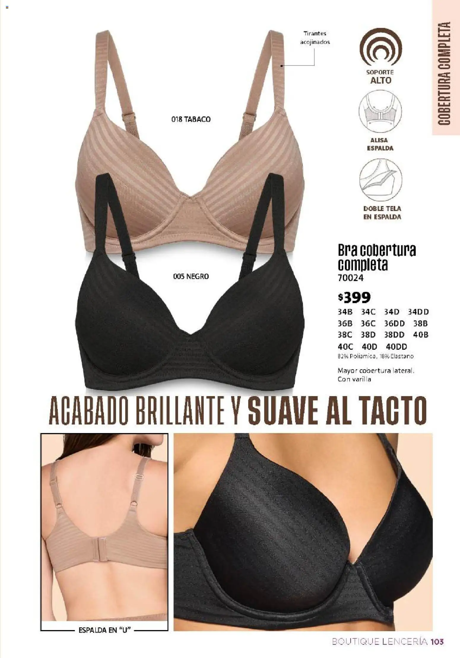 Nuevas ofertas de Ilusión válidas en toda la República Mexicana desde el 01/08/2026. ¡Encuentra las mejores ofertas en Ilusión catálogo Otoño! | Página: 105 | Productos: Tirantes, Lenceria
