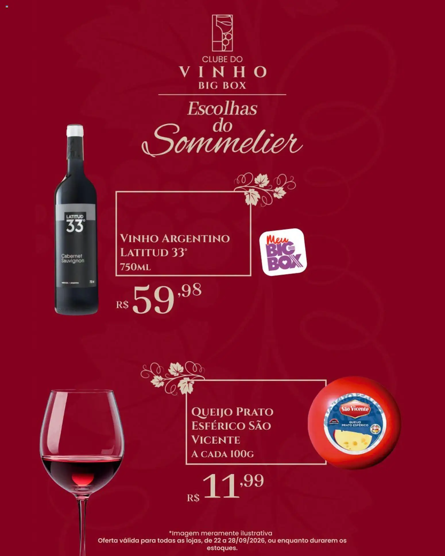 Big Box Folheto - válido de 22/09/2026 | Página: 4 | Produtos: Queijo, Vinho
