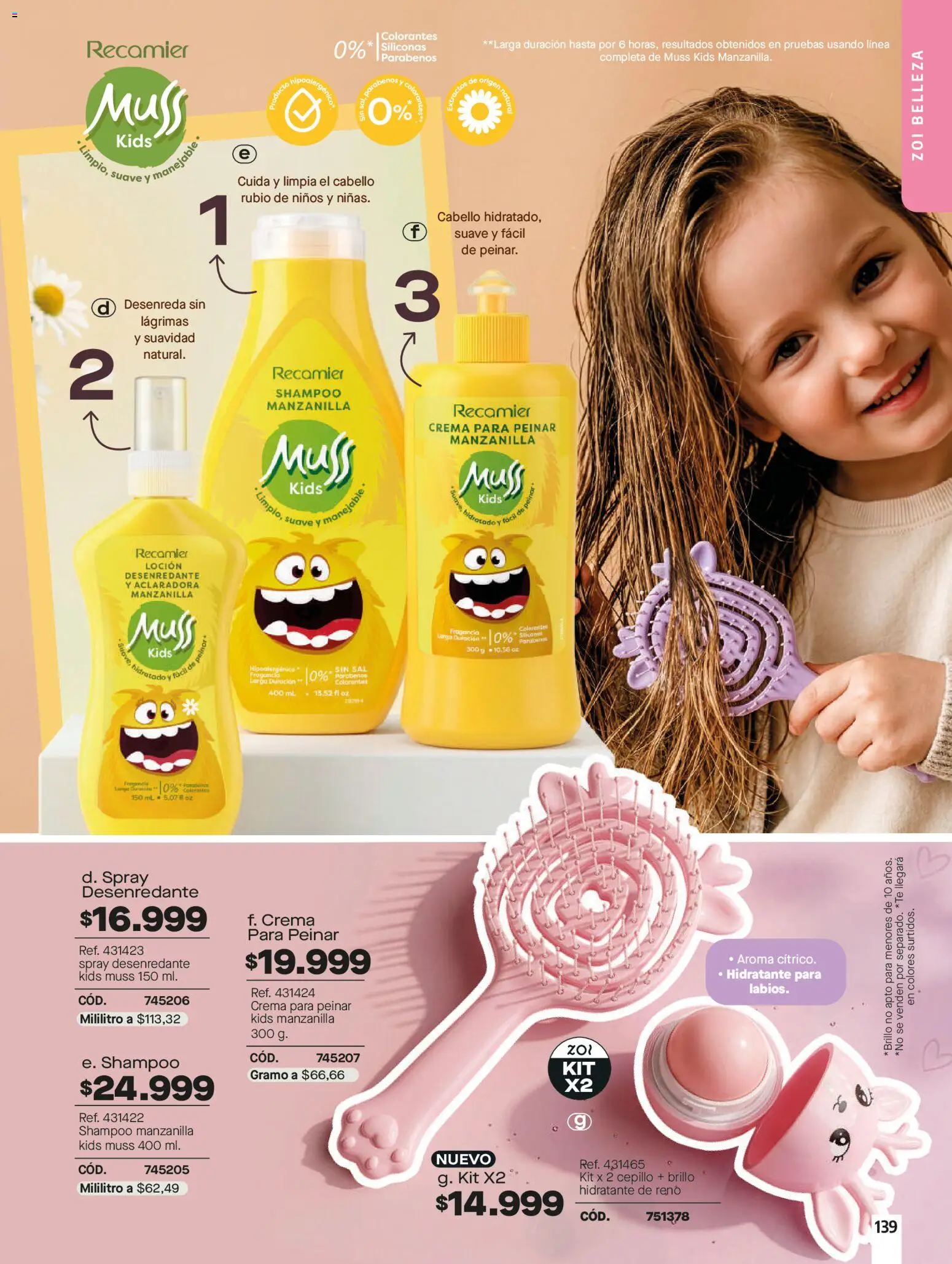 Carmel revista - valida desde el 01/07/2026 | Página: 139 | Productos: Té, Sal, Brillo, Loción