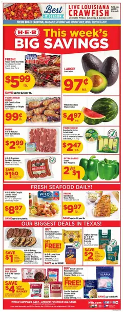 Preview of H-E-B weekly ads valid from 29.04.2026