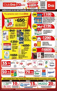 Vista previa Supermercado DIA Ofertas válido desde el 30/09/2026