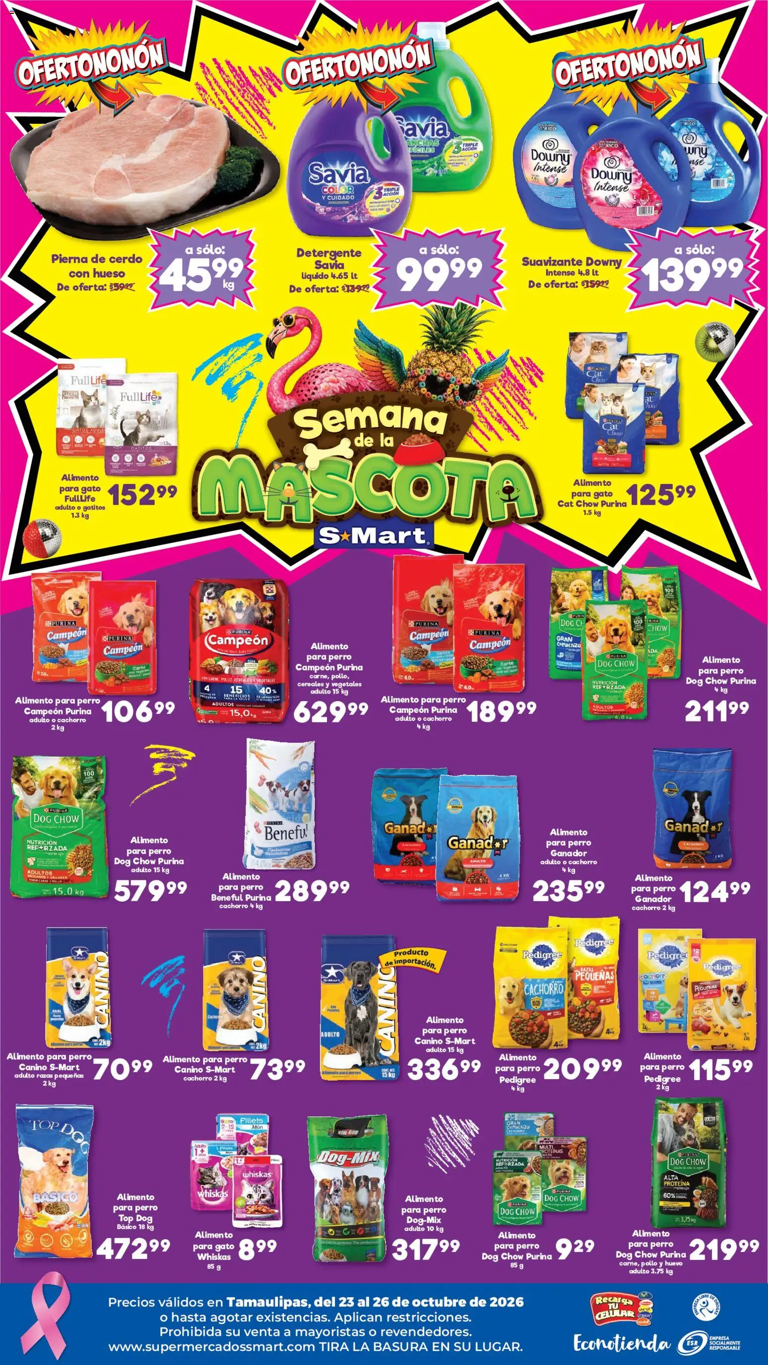 Nuevas ofertas de S-Mart válidas en toda la República Mexicana desde el 23/10/2026. ¡Encuentra las mejores ofertas en S-Mart folleto Matamoros, Nuevo Laredo, Reynosa! | Página: 4