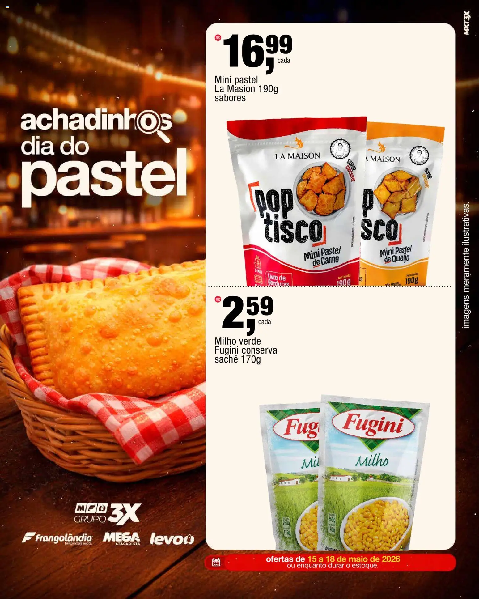 Frangolândia Folheto - válido de 15.05.2026 | Página: 3 | Produtos: Milho verde, Maiô, Queijo, Carne