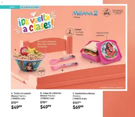 Vista previa de B. Juego de cubiertos Moana Plástico., Juego de cubiertos con diseño de Moana., nuevo folleto de la tienda, válido en México a partir del 10/07/2026 | Página: 12