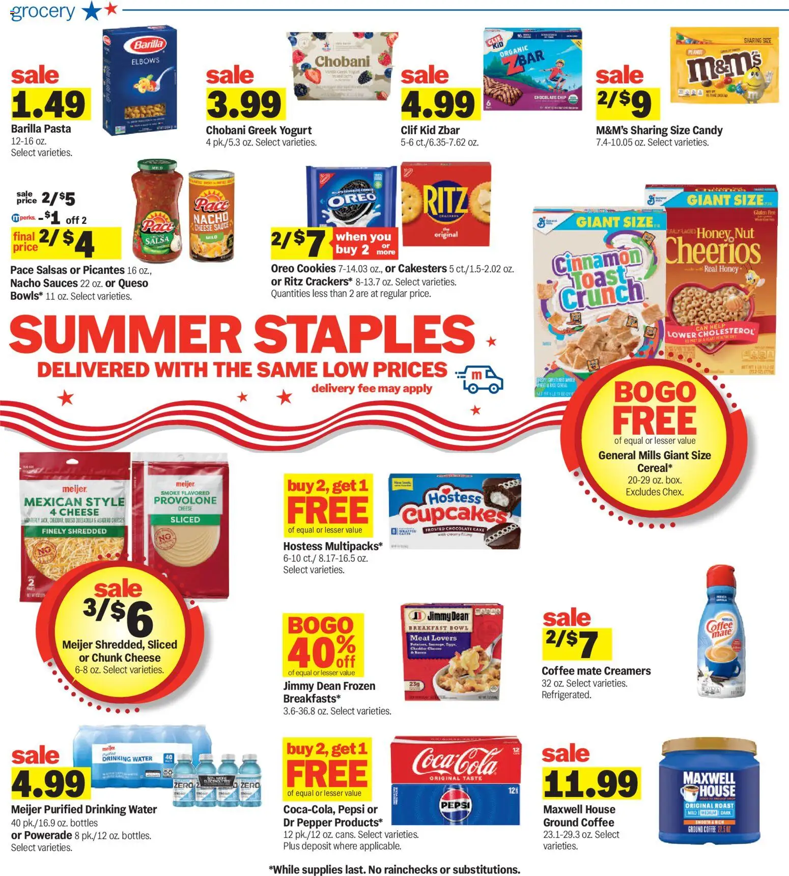 Meijer Weekly Ad - valid from 08/05/2026 | Page: 5 | Products: Pork roast, Turkey, Beef, Bacon