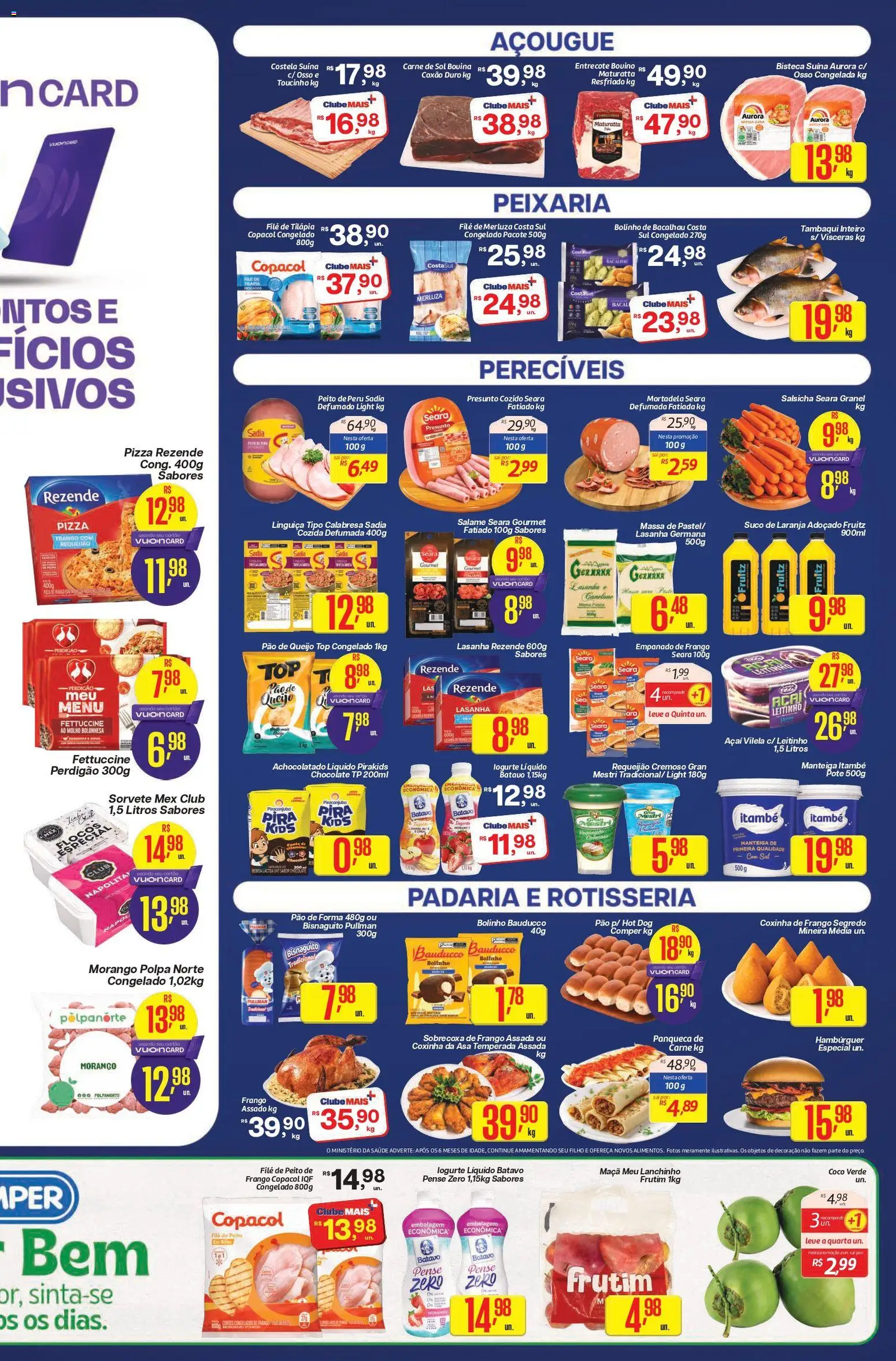 Comper Folheto - válido de 17/08/2026 | Página: 3 | Produtos: Presunto, Suco, Pão de queijo, Lasanha rezende