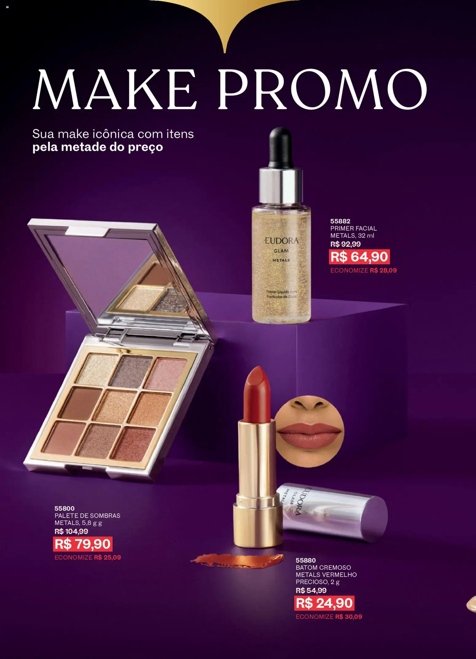 Eudora Folheto - válido de 16/09/2026 | Página: 65 | Produtos: Batom, Primer