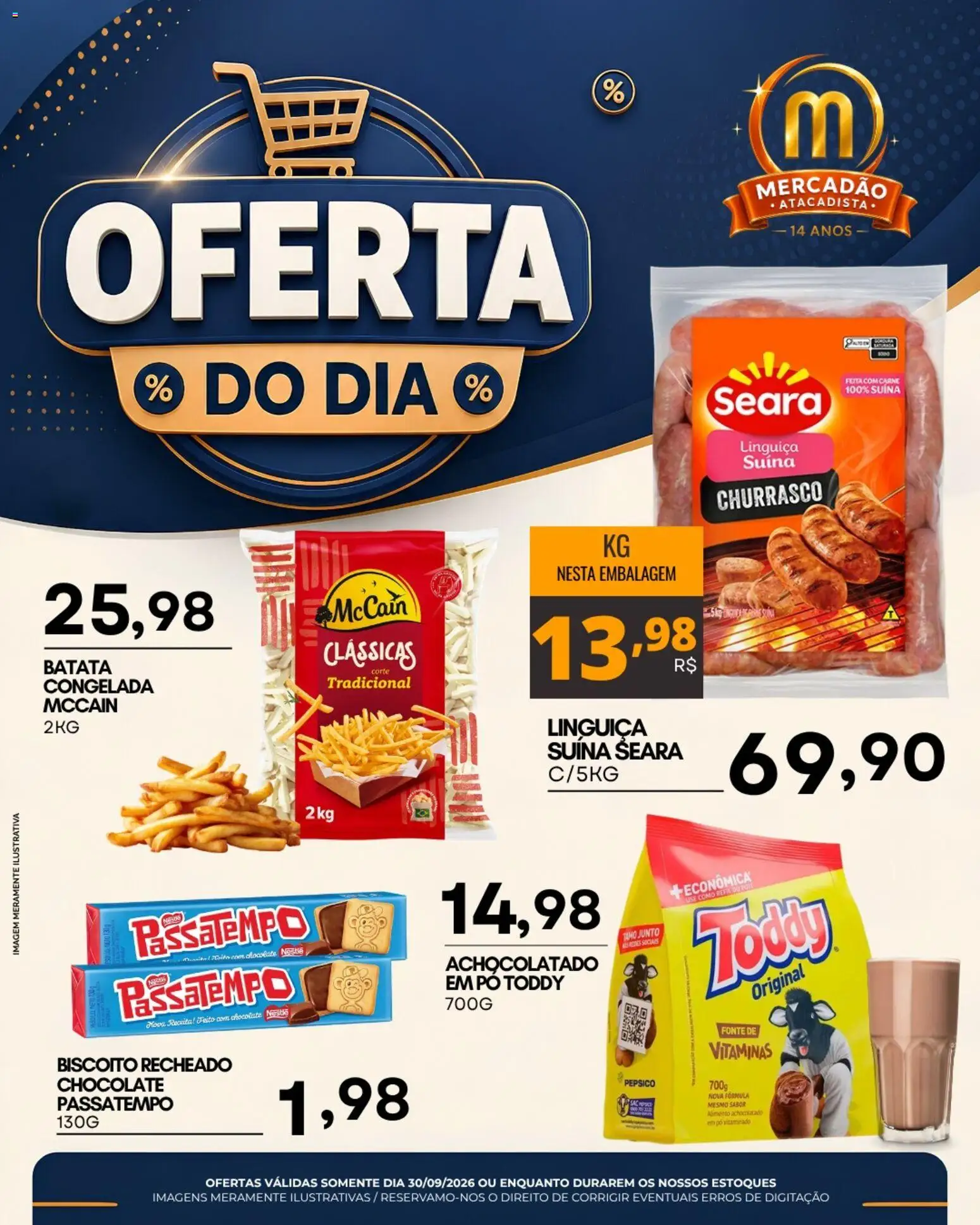 Mercadao Atacadista Quarta-feira 30 Setembro