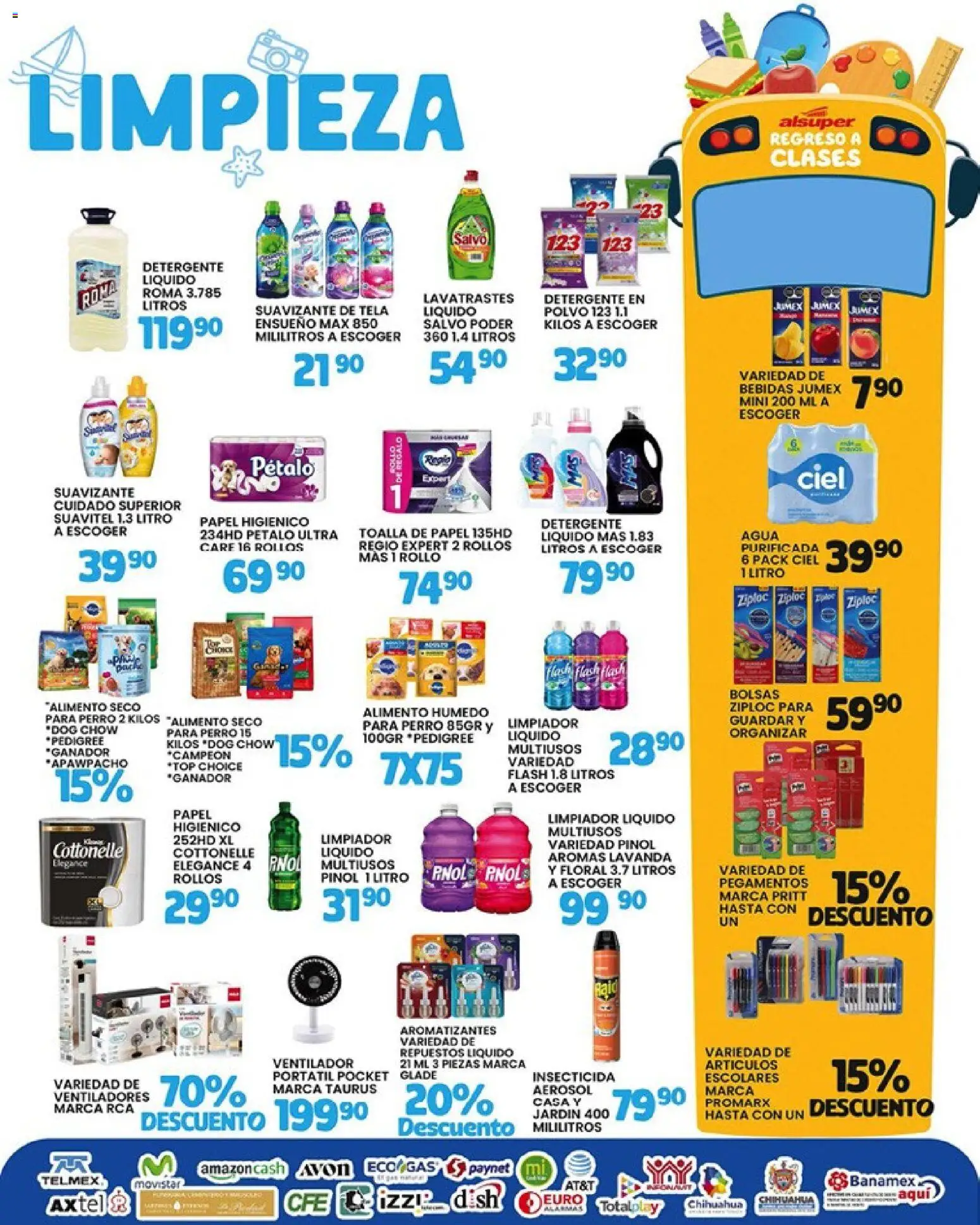 Nuevas ofertas de Alsuper válidas en toda la República Mexicana desde el 01/09/2026. ¡Encuentra las mejores ofertas en Alsuper folleto! | Página: 5 | Productos: Suavizante, Bebidas, Toalla, Polvo