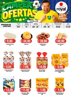 Royal Supermercados ofertas Terça da Padaria - Pré-Visualização do folheto da loja Royal Supermercados, válido de 26.05.2026