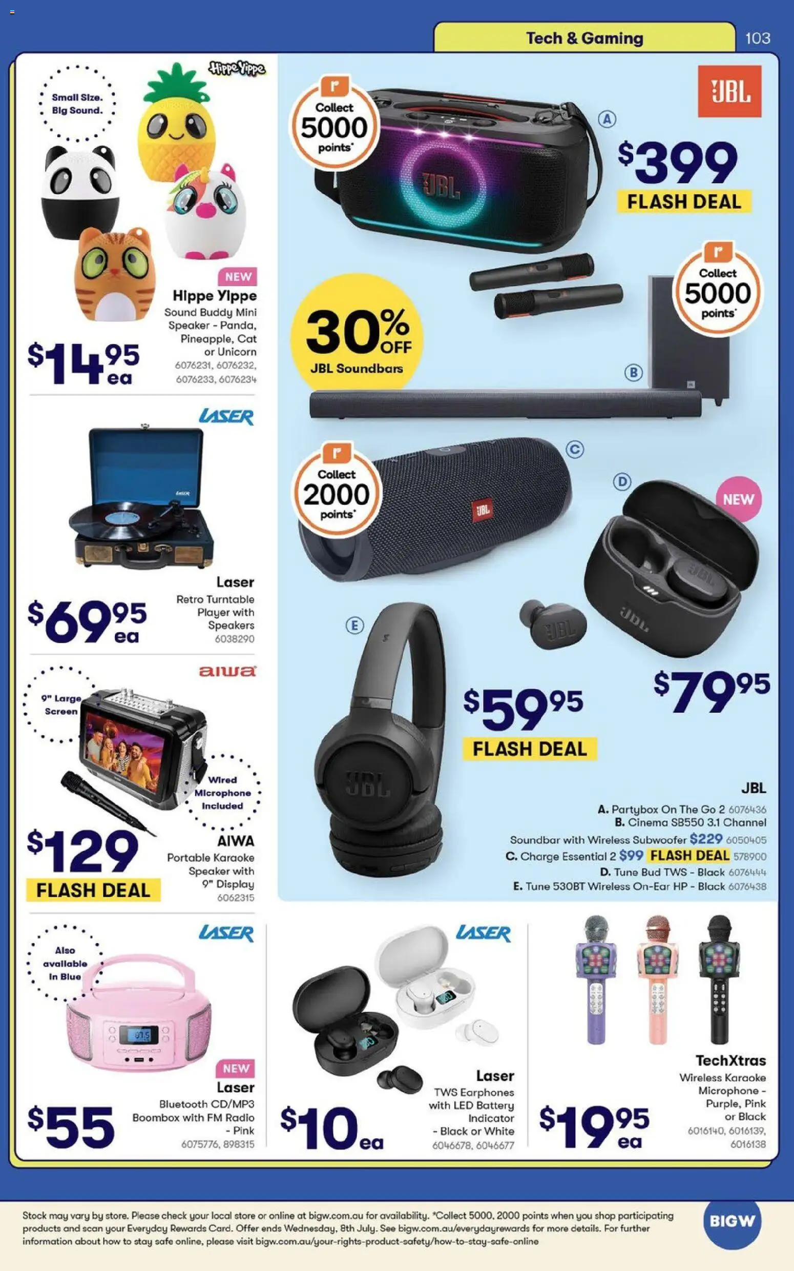 Big W catalogue - valid from 09.06.2026 | Page: 103 | Products: Player, Microphone, Speaker, Portable