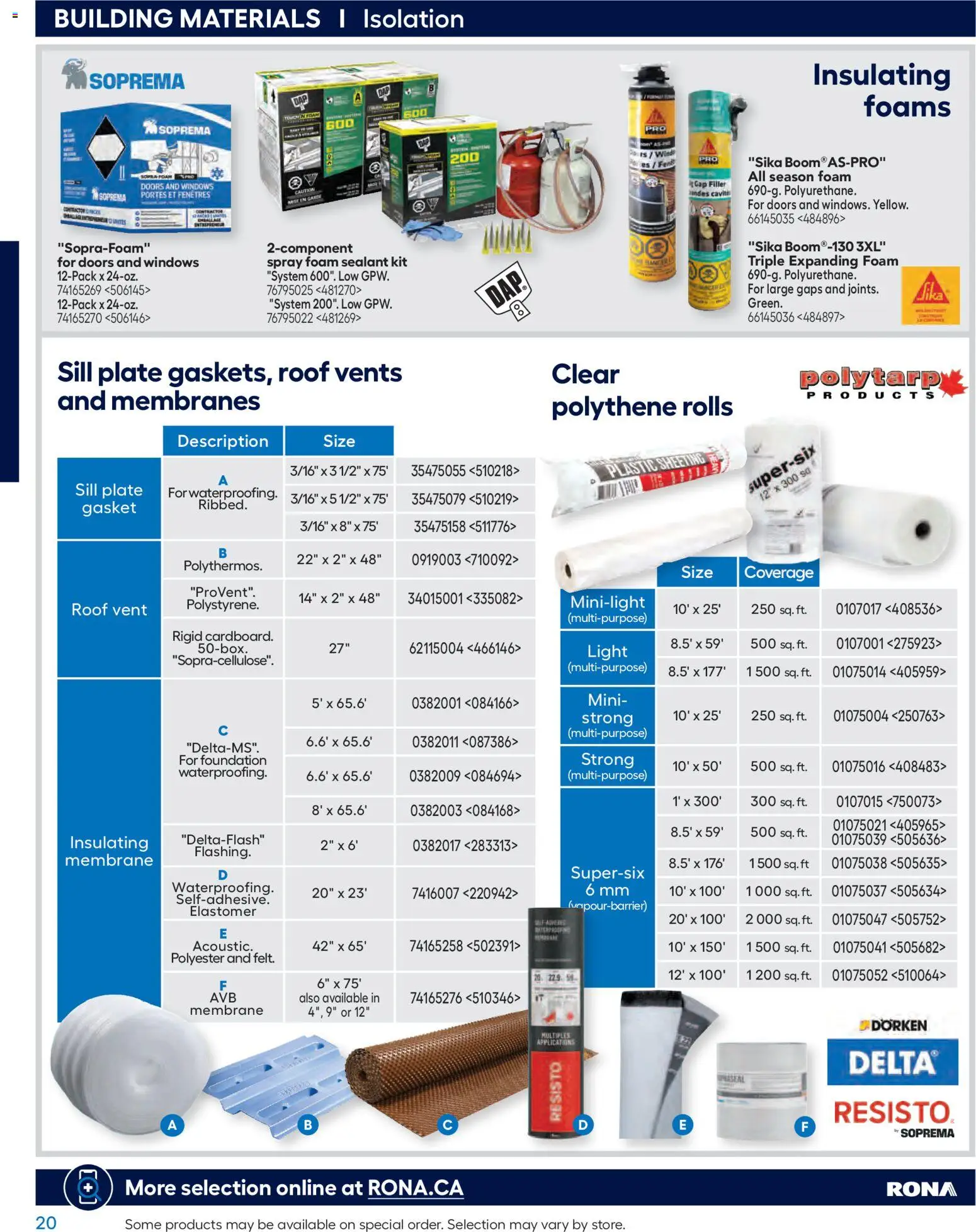 Rona flyer valid from Feb 26, 2026 | Page: 20 | Products: Foam