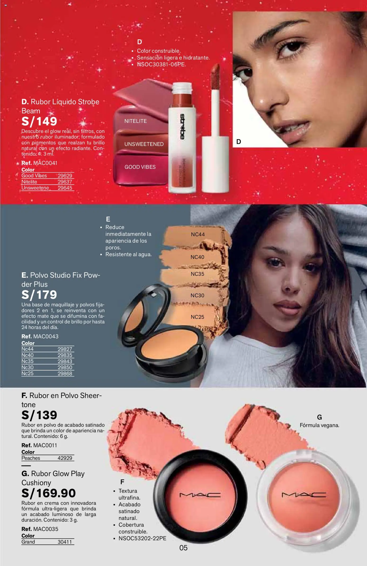 Catálogo Leonisa válido desde 27.04.2026 | Página: 5 | Productos: Crema, Maquillaje, Polvo, Rubor