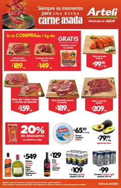 Vista previa de Arteli folleto Carne Valles, nuevo folleto de la tienda, válido en México a partir del 05.06.2026