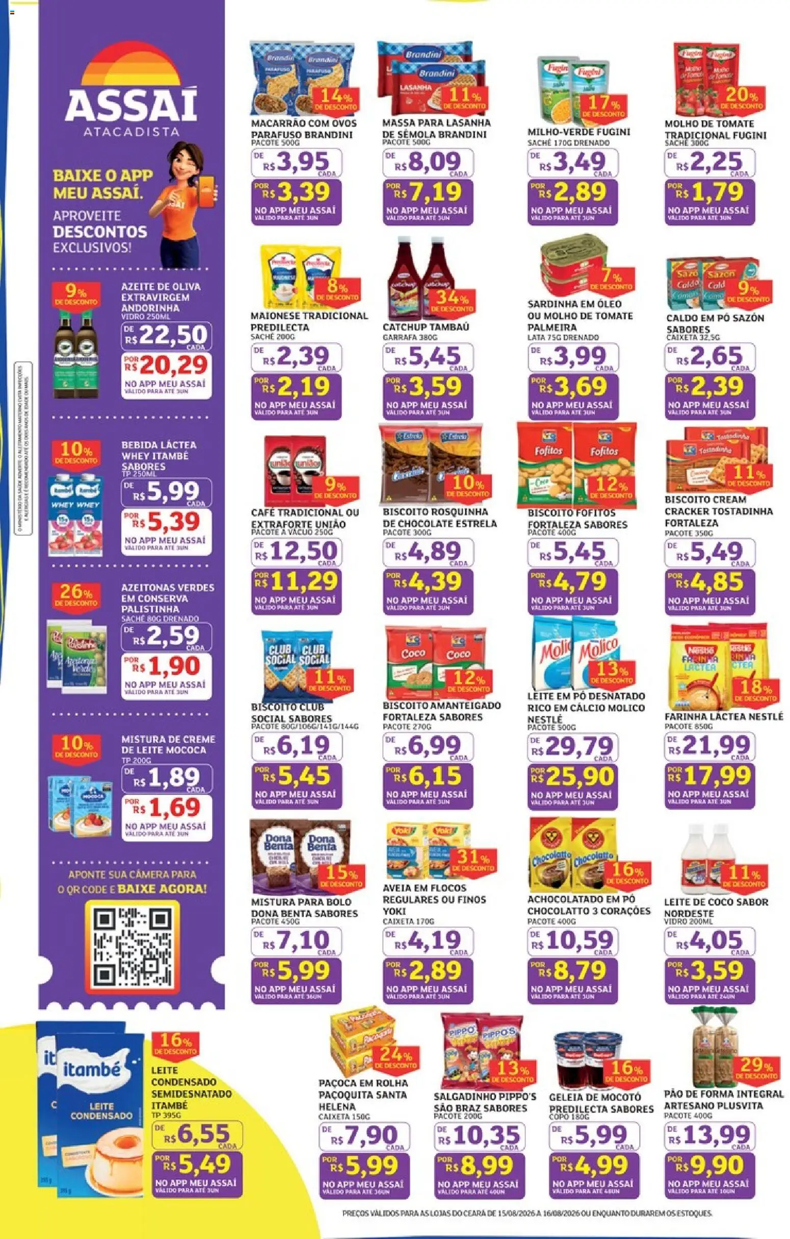 Assaí Atacadista Folheto - válido de 15/08/2026 | Página: 2 | Produtos: Biscoito, Cálcio, Câmera, Leite em pó