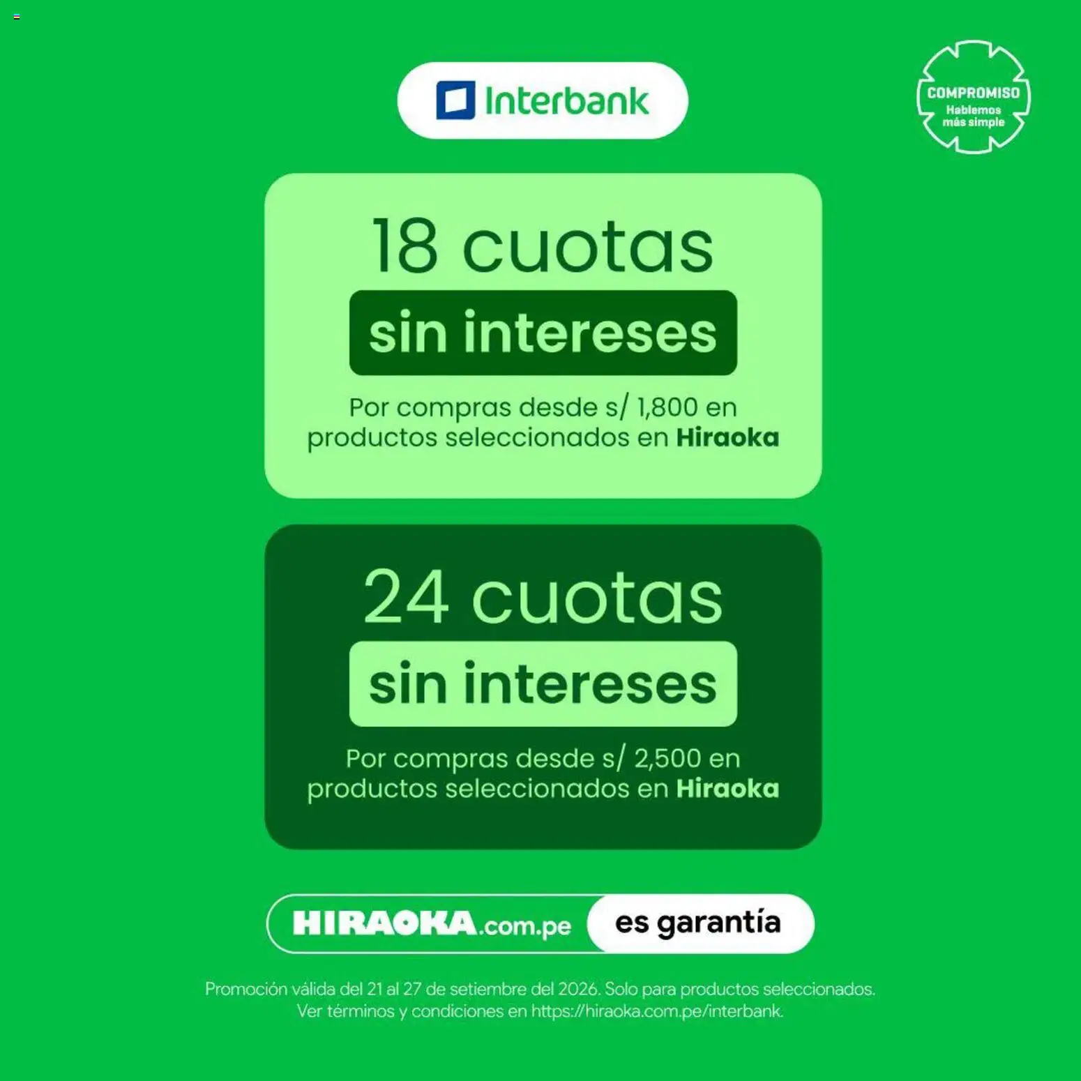 Catálogo Hiraoka válido desde 21/09/2026 | Página: 1