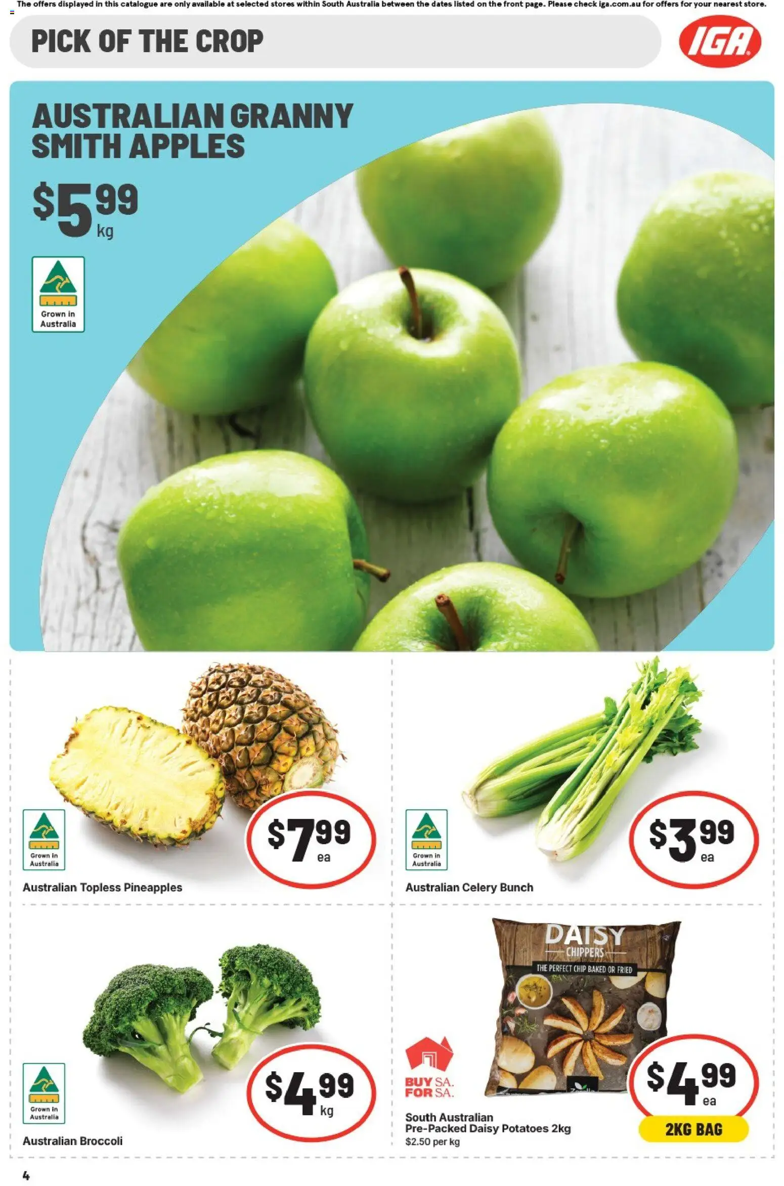 IGA catalogue - valid from 02/09/2026 | Page: 5 | Products: Apples, Potatoes, Celery, Bag