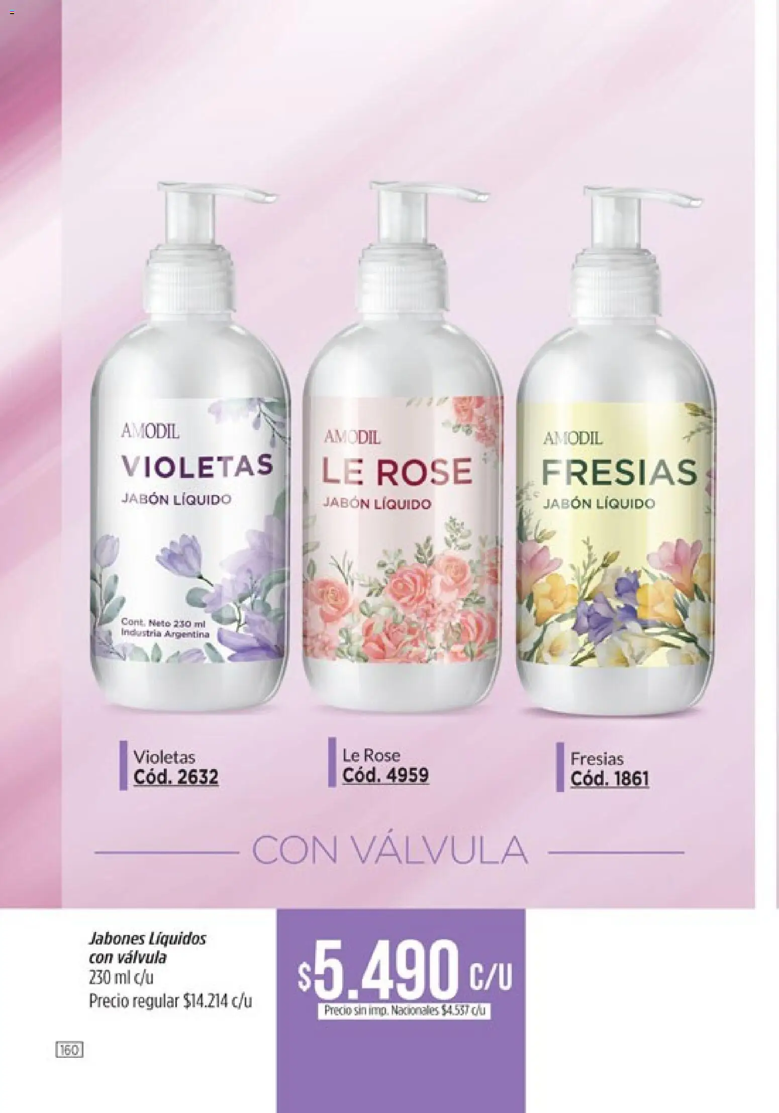 Catálogo Amodil Campaña 12 │ válido desde el 30/06/2026 | Página: 160 | Productos: Jabón líquido, Jabón