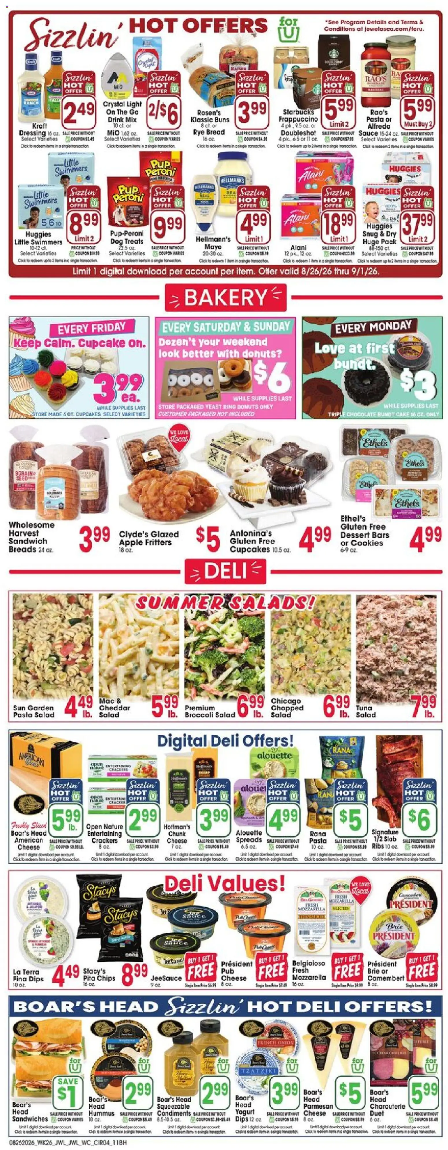 Jewel Osco Weekly Ad - valid from 08/26/2026 | Page: 4 | Products: Ring, Chips, Cake, Hummus