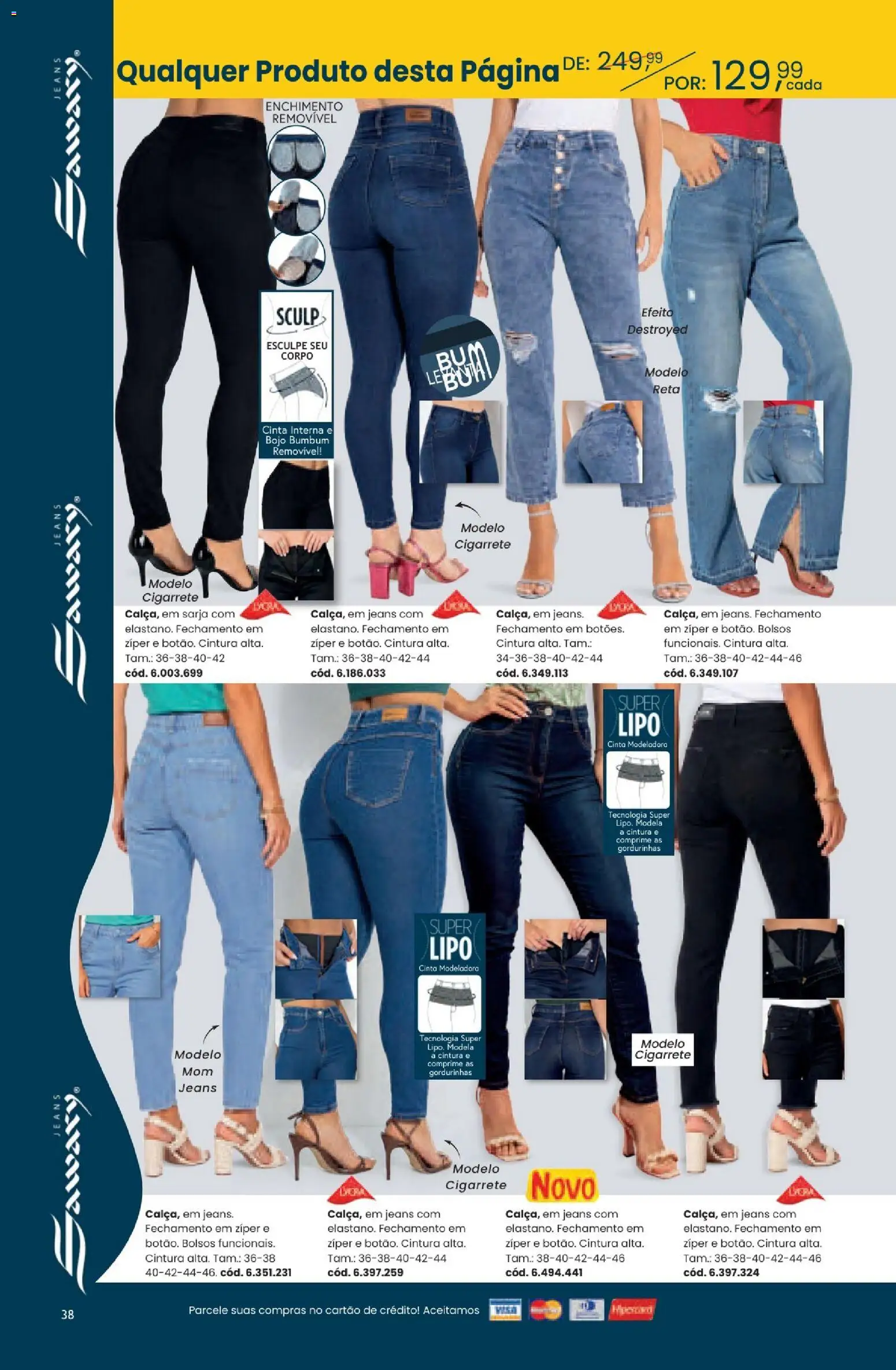 Quatro Estações Folheto - válido de 01/09/2026 | Página: 38 | Produtos: Cinta modeladora, Jeans