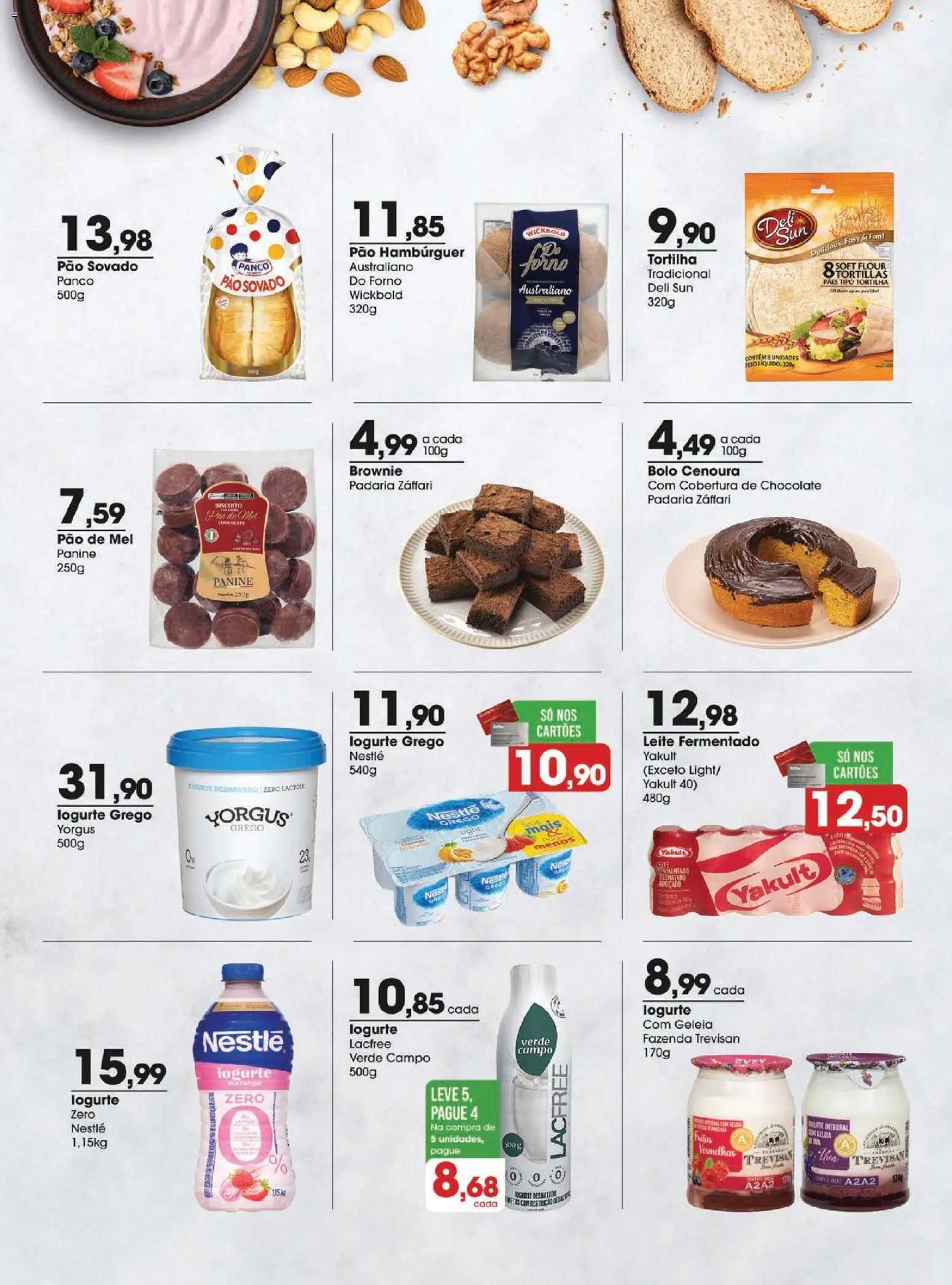 Zaffari Folheto - válido de 12.05.2026 | Página: 7 | Produtos: Leite, Mel, Cenoura, Hambúrguer
