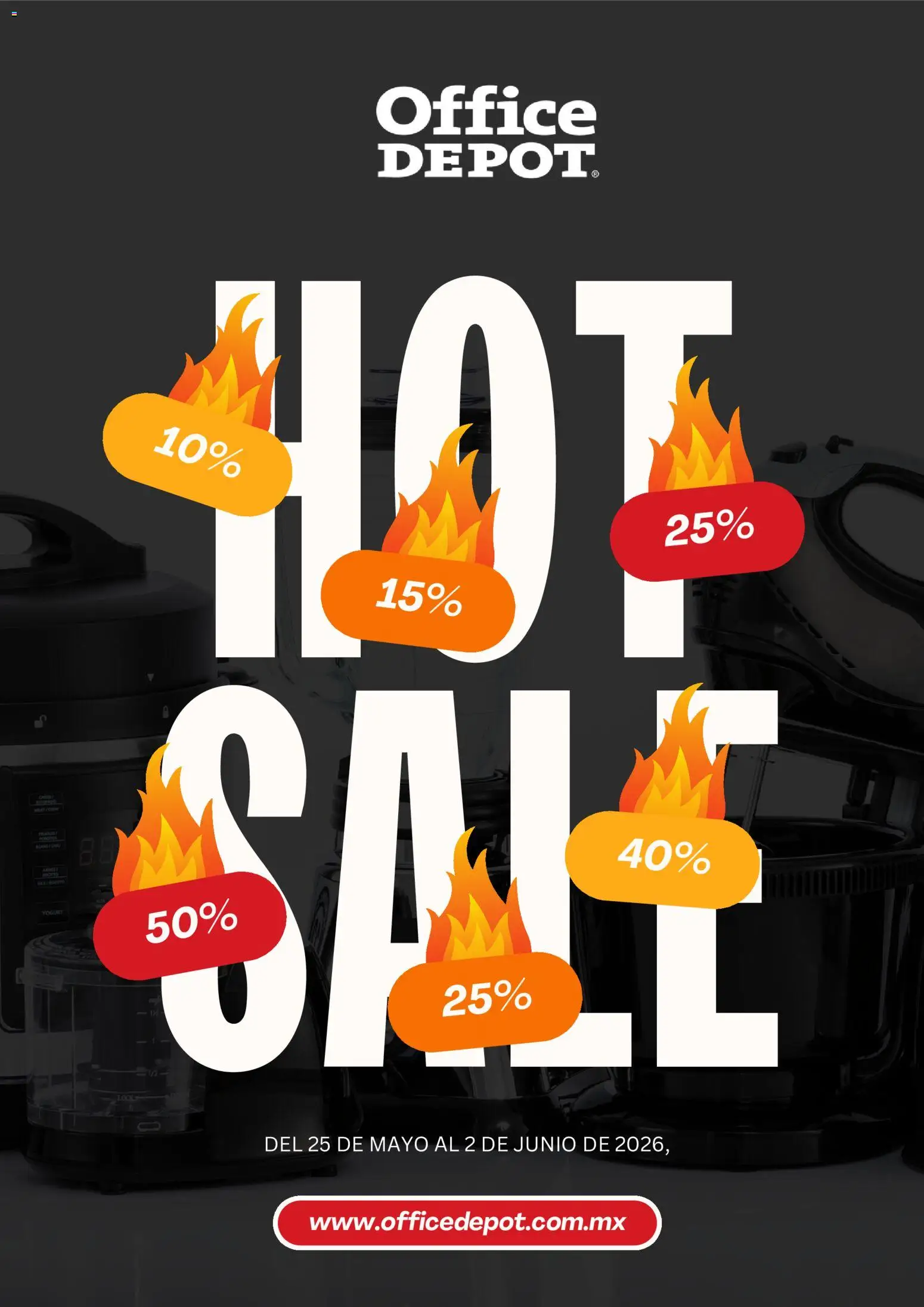 Nuevas ofertas de Office Depot válidas en toda la República Mexicana desde el 25.05.2026. ¡Encuentra las mejores ofertas en Office Depot Hot Sale! | Página: 1