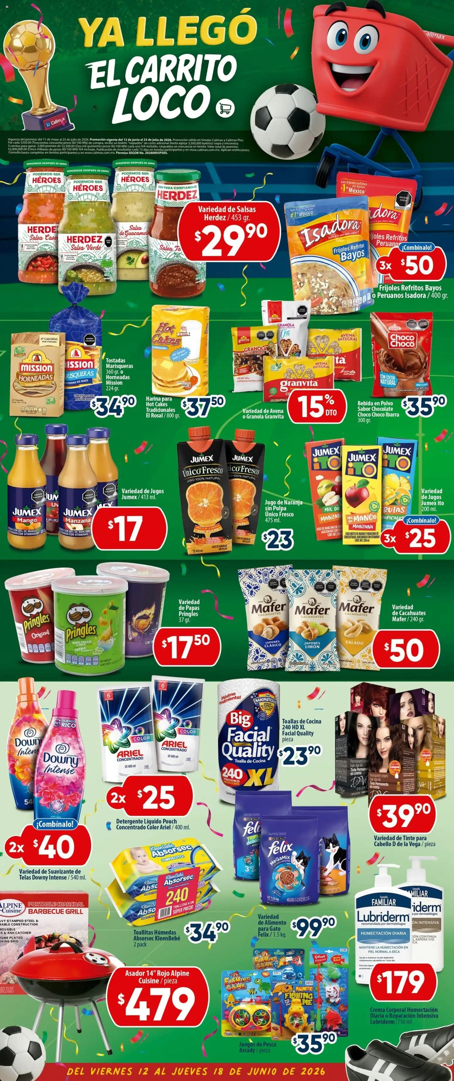 Nuevas ofertas de Calimax válidas en toda la República Mexicana desde el 12/06/2026. ¡Encuentra las mejores ofertas en Calimax folleto Rosarito! | Página: 4 | Productos: Harina, Toalla, Cocina, Crema corporal