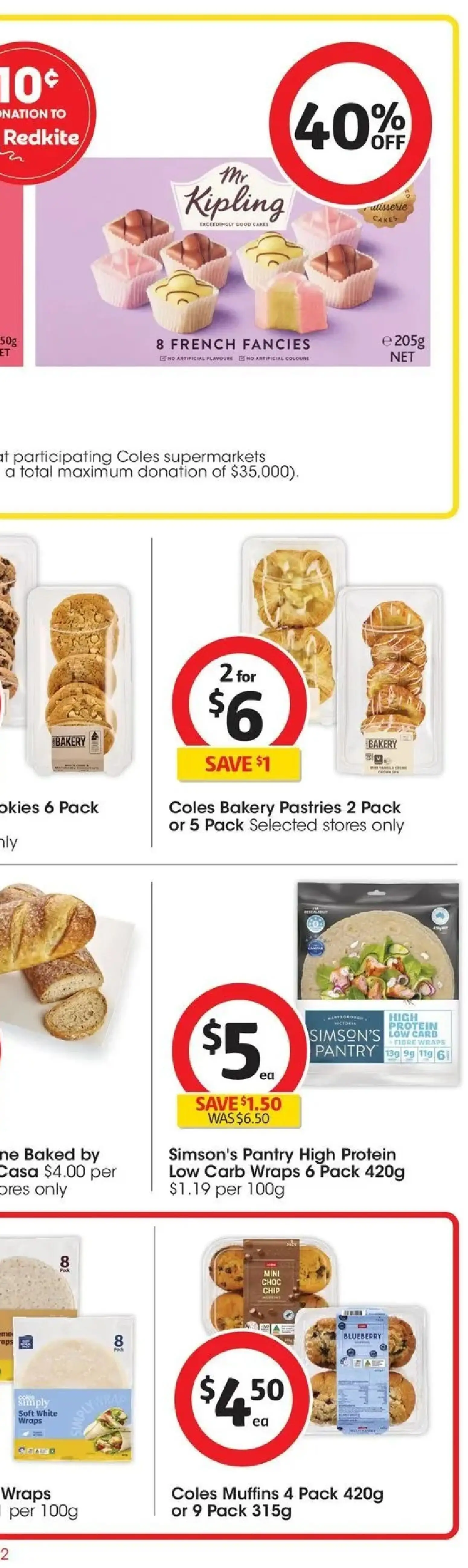 Coles catalogue - valid from 17.06.2026 | Page: 43 | Products: Muffins, Bakery