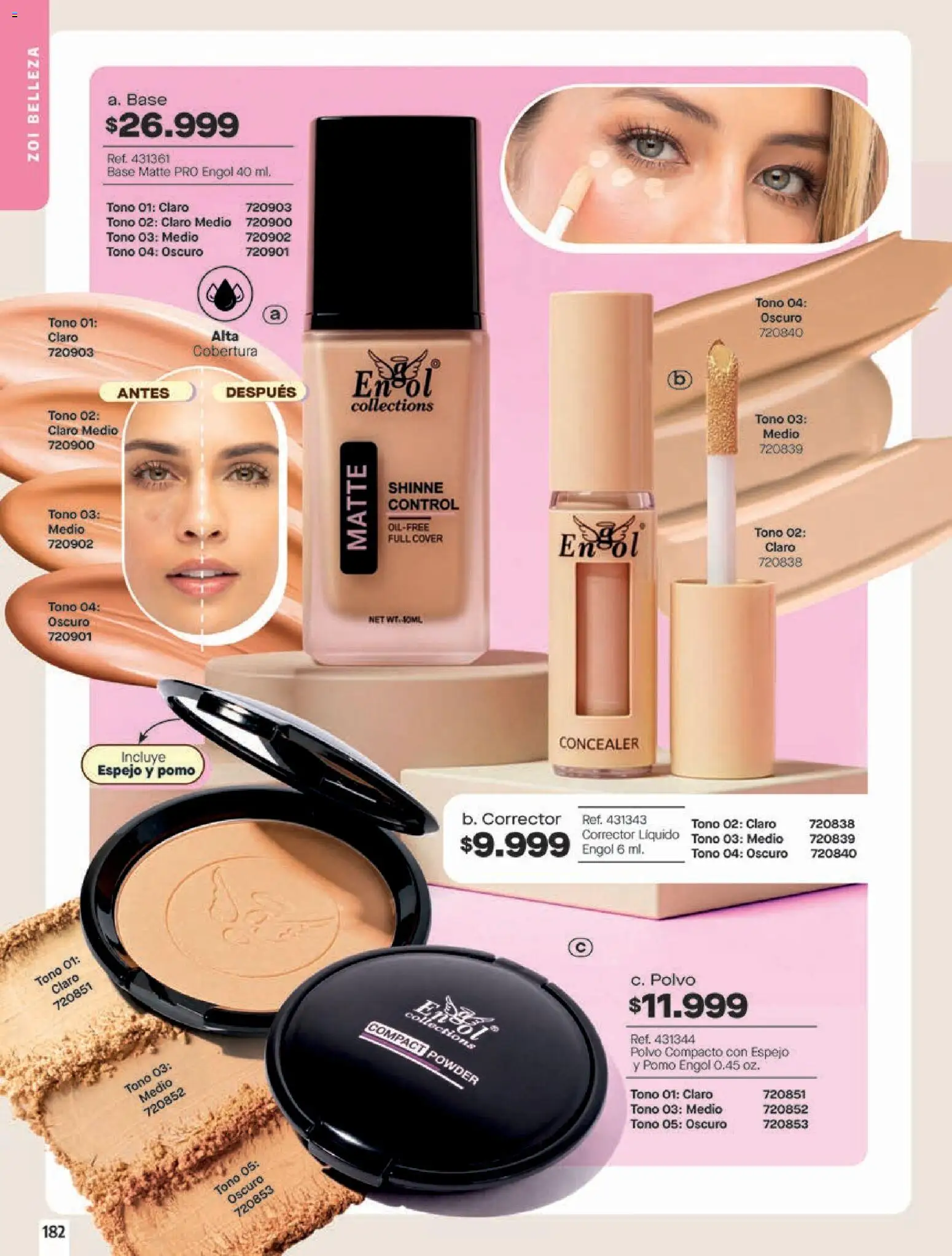 Pacifika revista - valida desde el 20.05.2026 | Página: 185 | Productos: Polvo compacto, Espejo, Polvo, Corrector